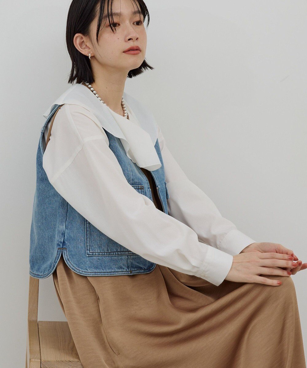 AMERICAN HOLIC 【イージーケア】ラッフルブラウス 