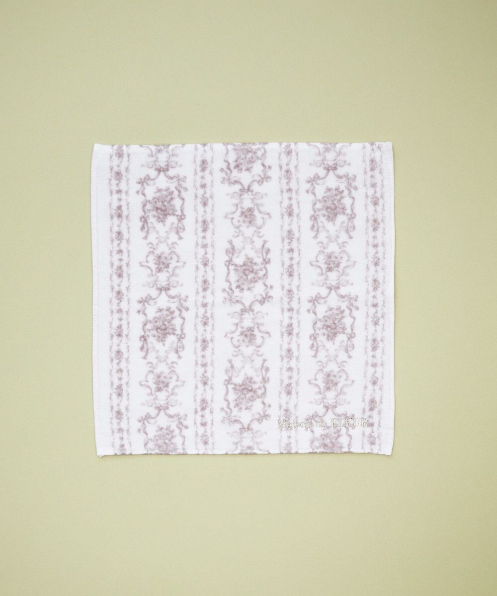 Maison de FLEUR トワルドジュイ調プリントタオルハンカチ 