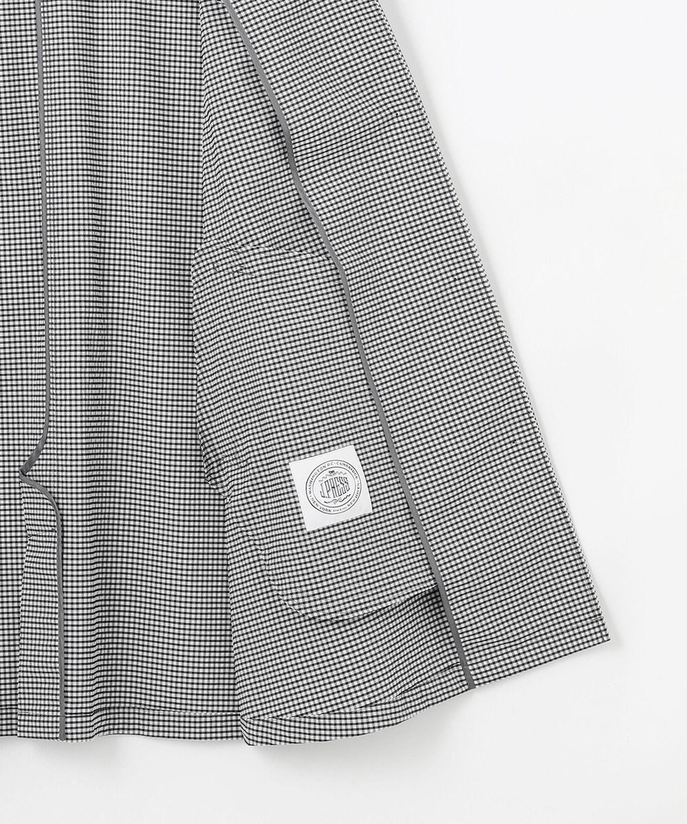 J.PRESS LADIES L 【洗える】Lightストレッチギンガム シングル トレンチコート 