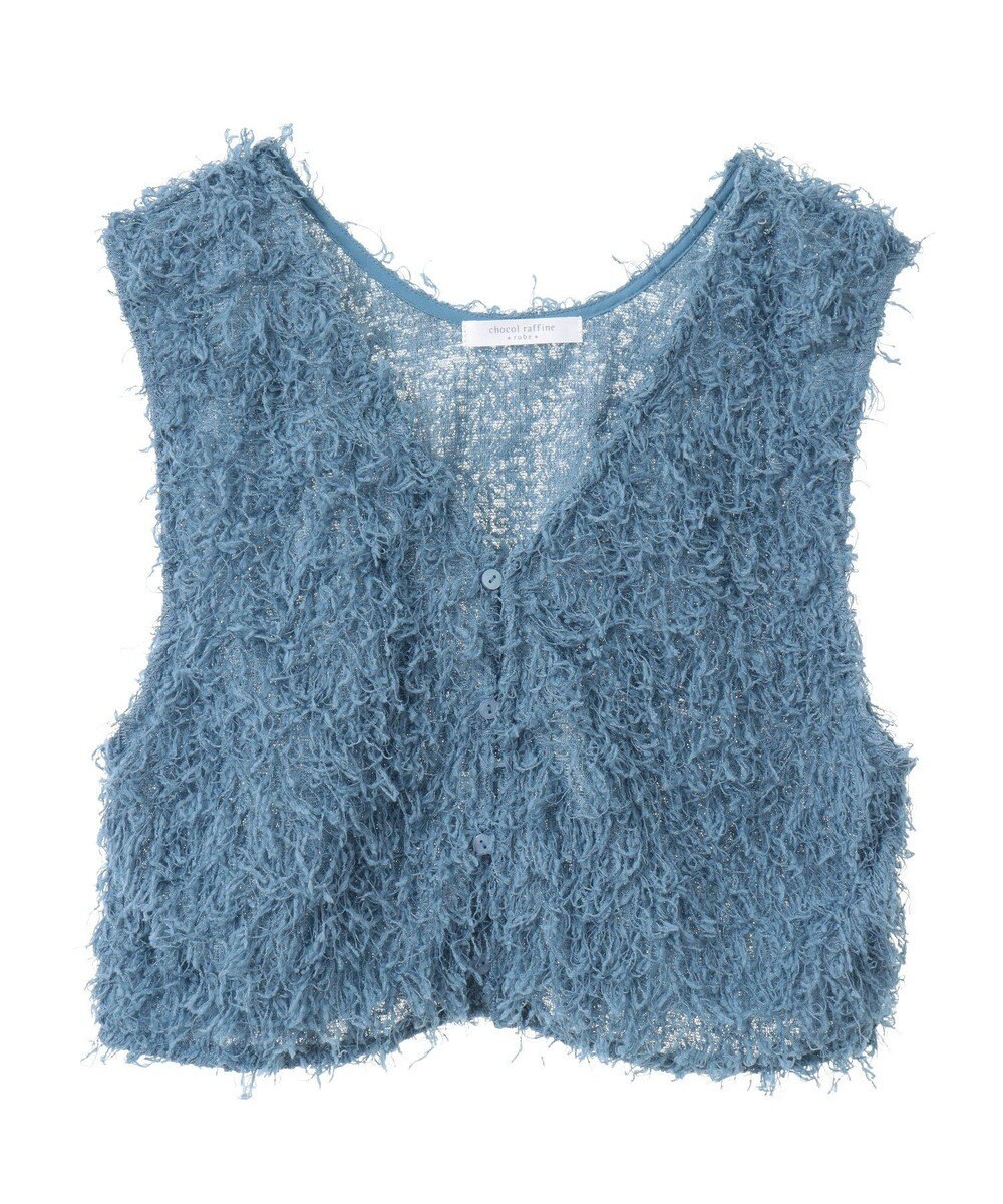 Green Parks ＳＥＴ２点ベスト＋配色ステッチワンピース 