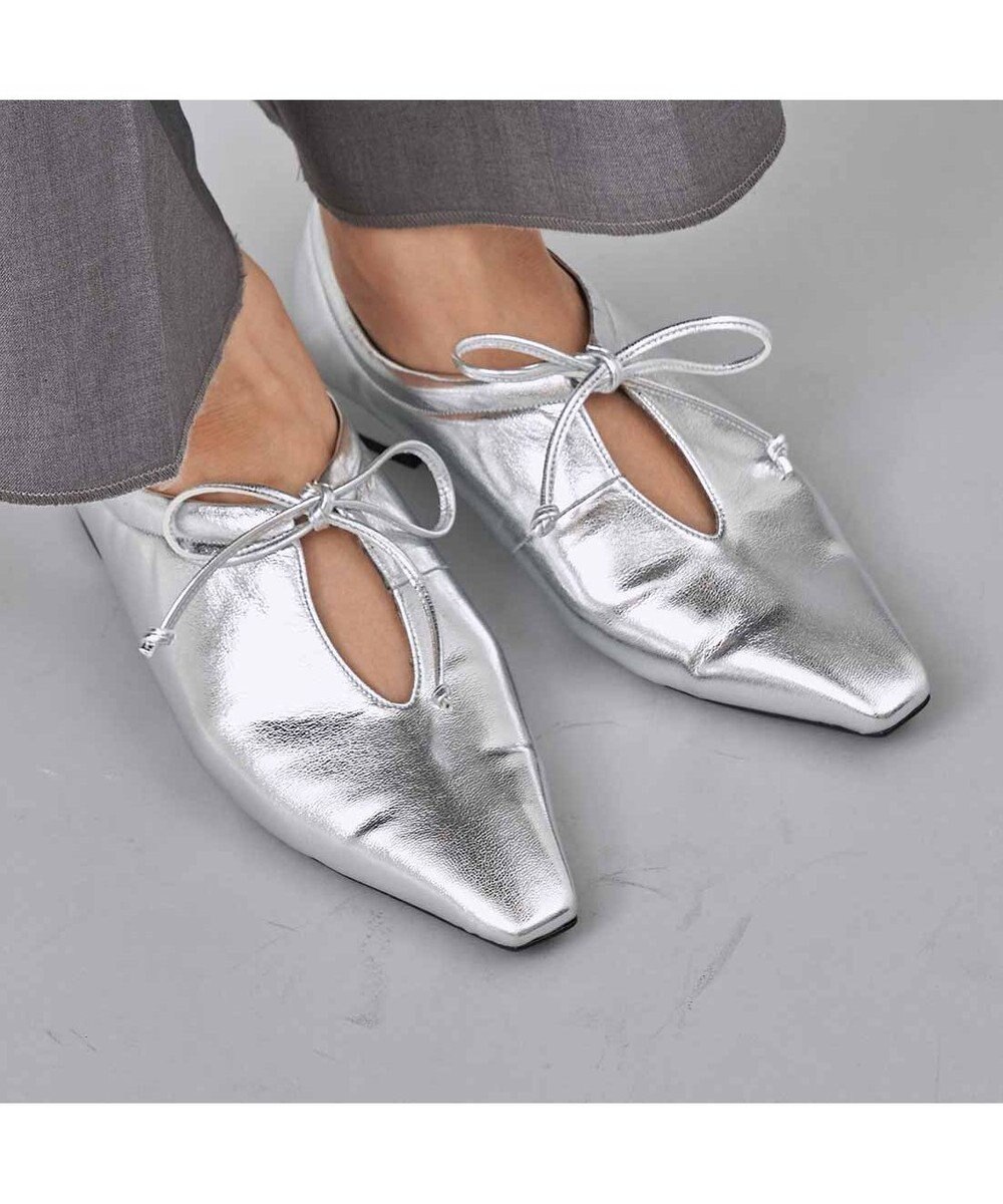 MODE ET JACOMO <carino>フレンチスクエアフラットシューティ 