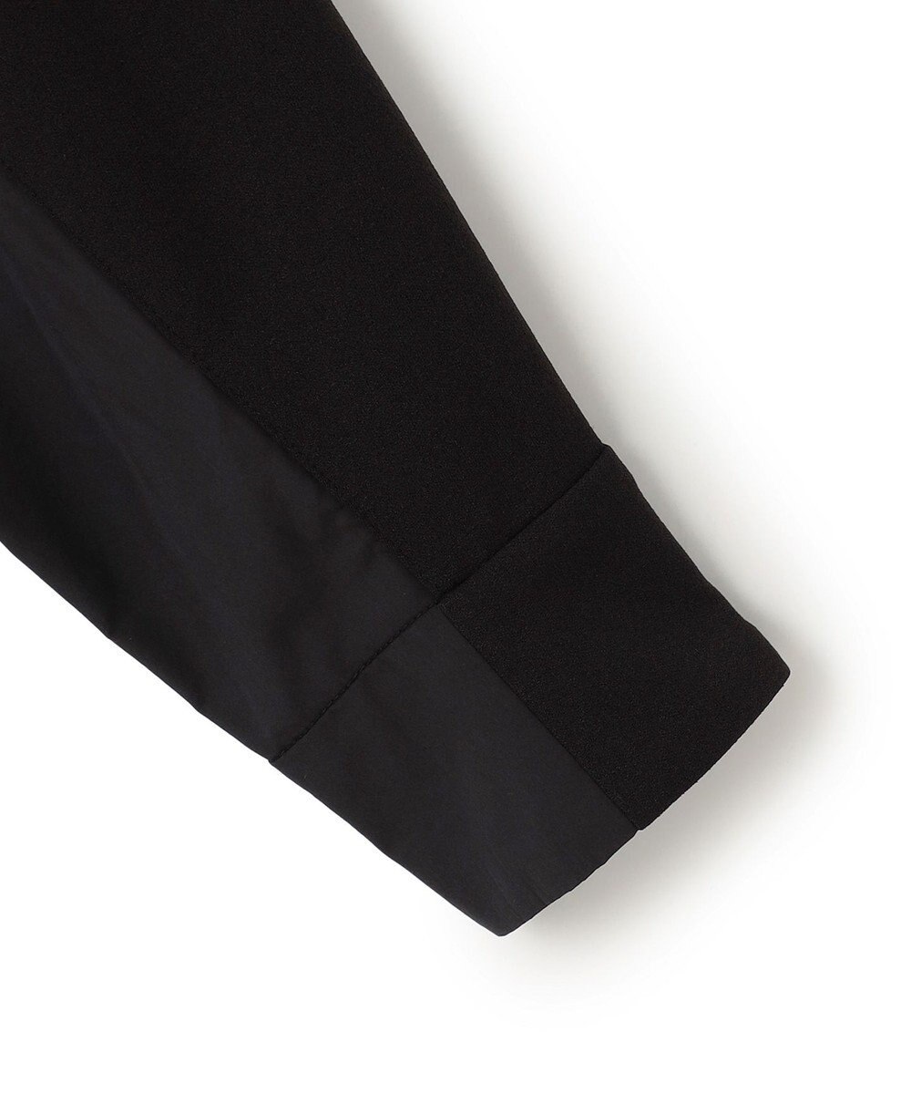 ICB L 【洗える】ジョーゼットジャージー 異素材コンビプルオーバー 