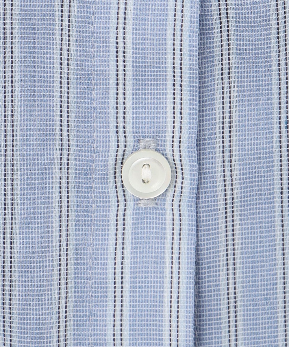 J.PRESS LADIES 【洗える】シアーピンストライプ ブラウスライク カットソー 