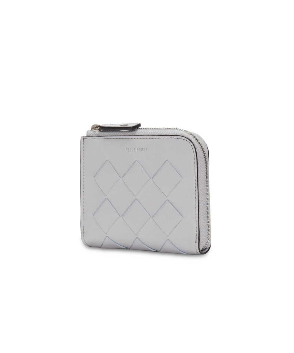 PELLE BORSA メッシュL字ファスナーミニ財布 Chrono Weave クロノウィーブ 5842 