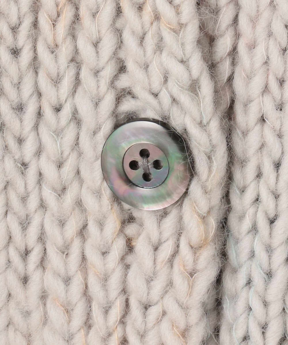 自由区 【Sサイズ有】ボタニカルダイ Vネックカーディガン 