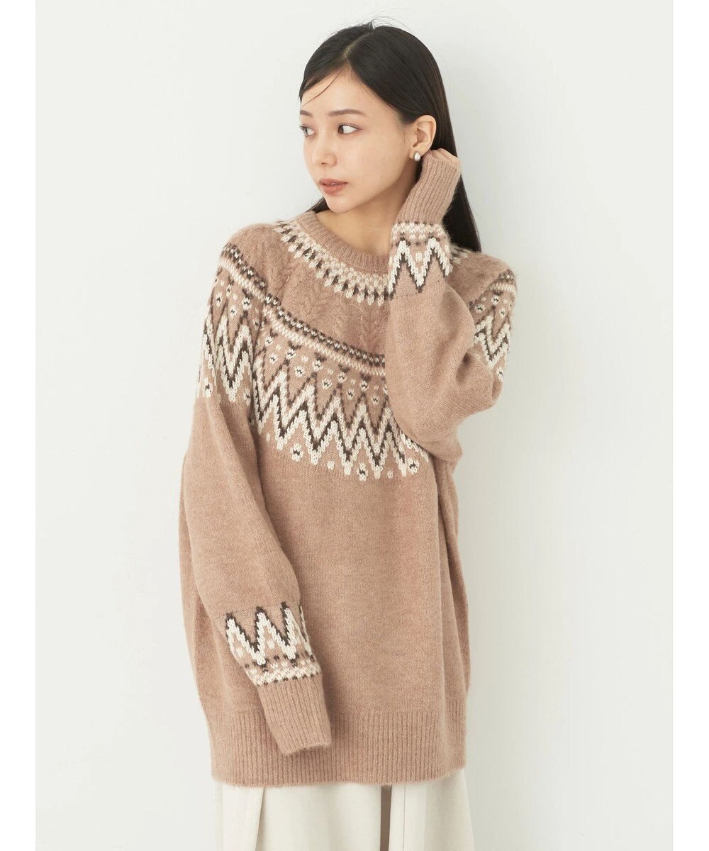 earth music&ecology オーロララメノルディックチュニック 