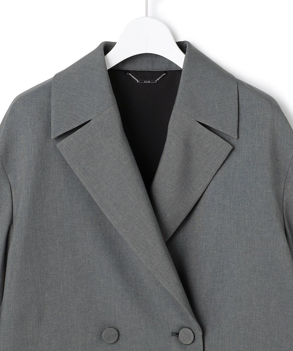 ICB 【WEB＆一部店舗限定】 SerikaWorsted トレンチ型ショートコート 