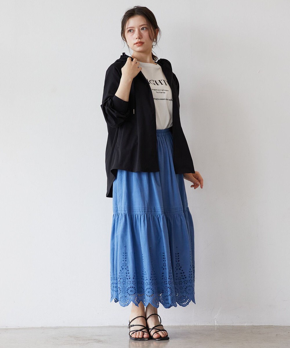 Feroux フレンチスリーブロゴプリント Tシャツ 