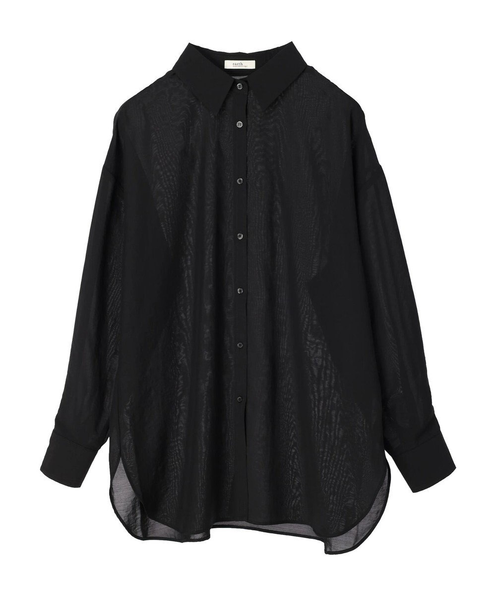 earth music&ecology シアーボーイズライクシャツ 