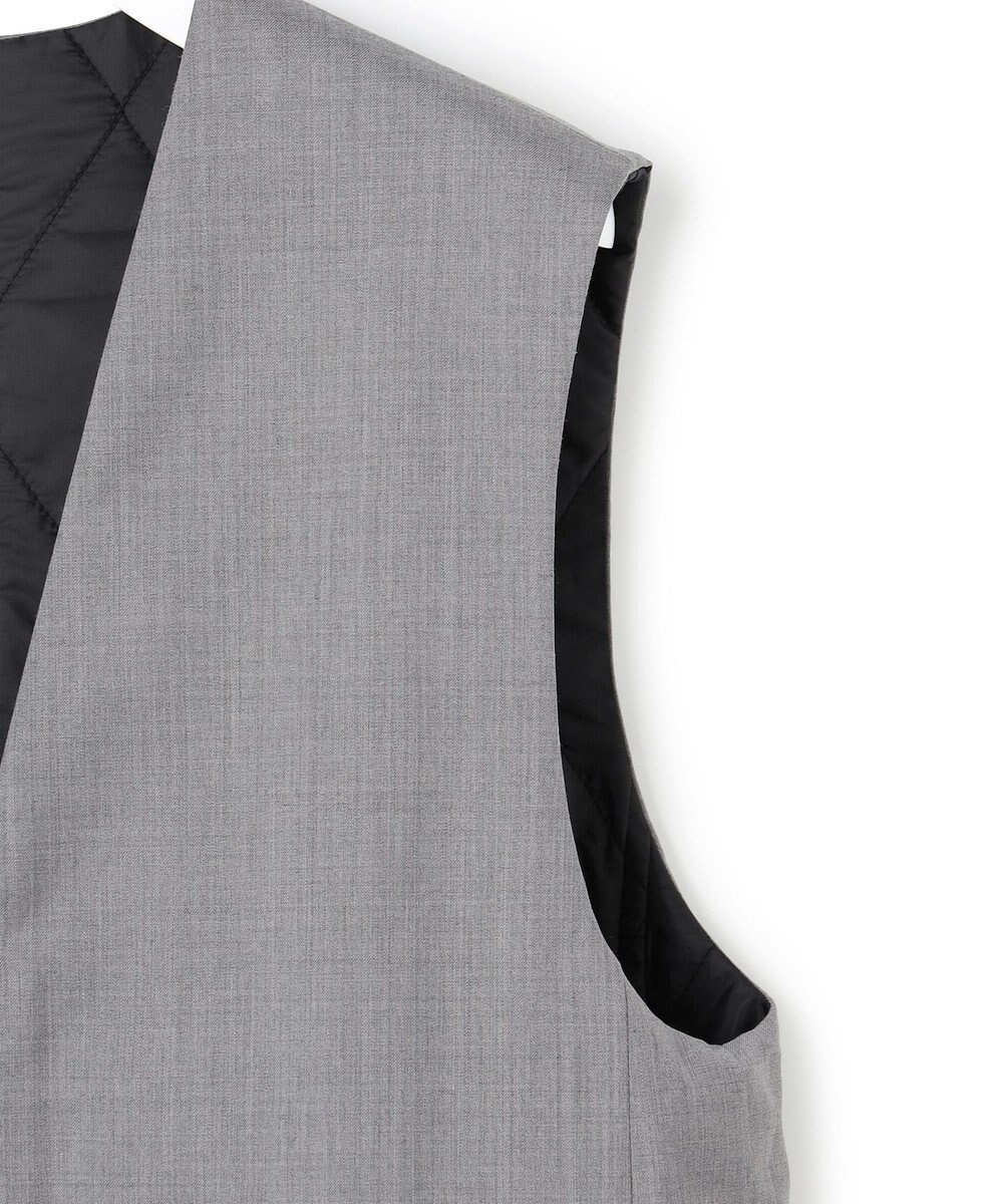 ICB 【洗える・リバーシブル着用可】T/Wツイルキルト リバーシブル パディング ジレ 