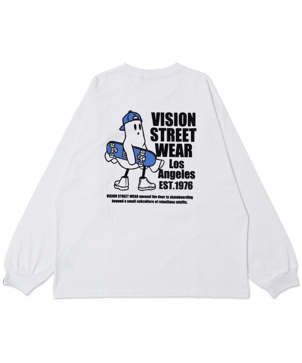 WEGO 【ユニセックス着用ITEM】別注VISIONゴーストスケータープリントT（LS） 