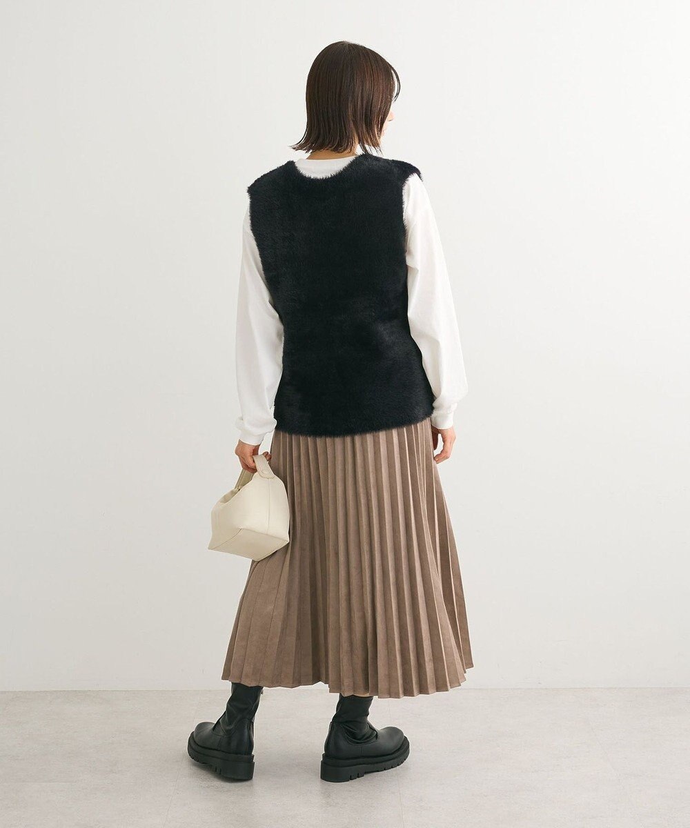 Green Parks シャギーＶネックニットベスト 