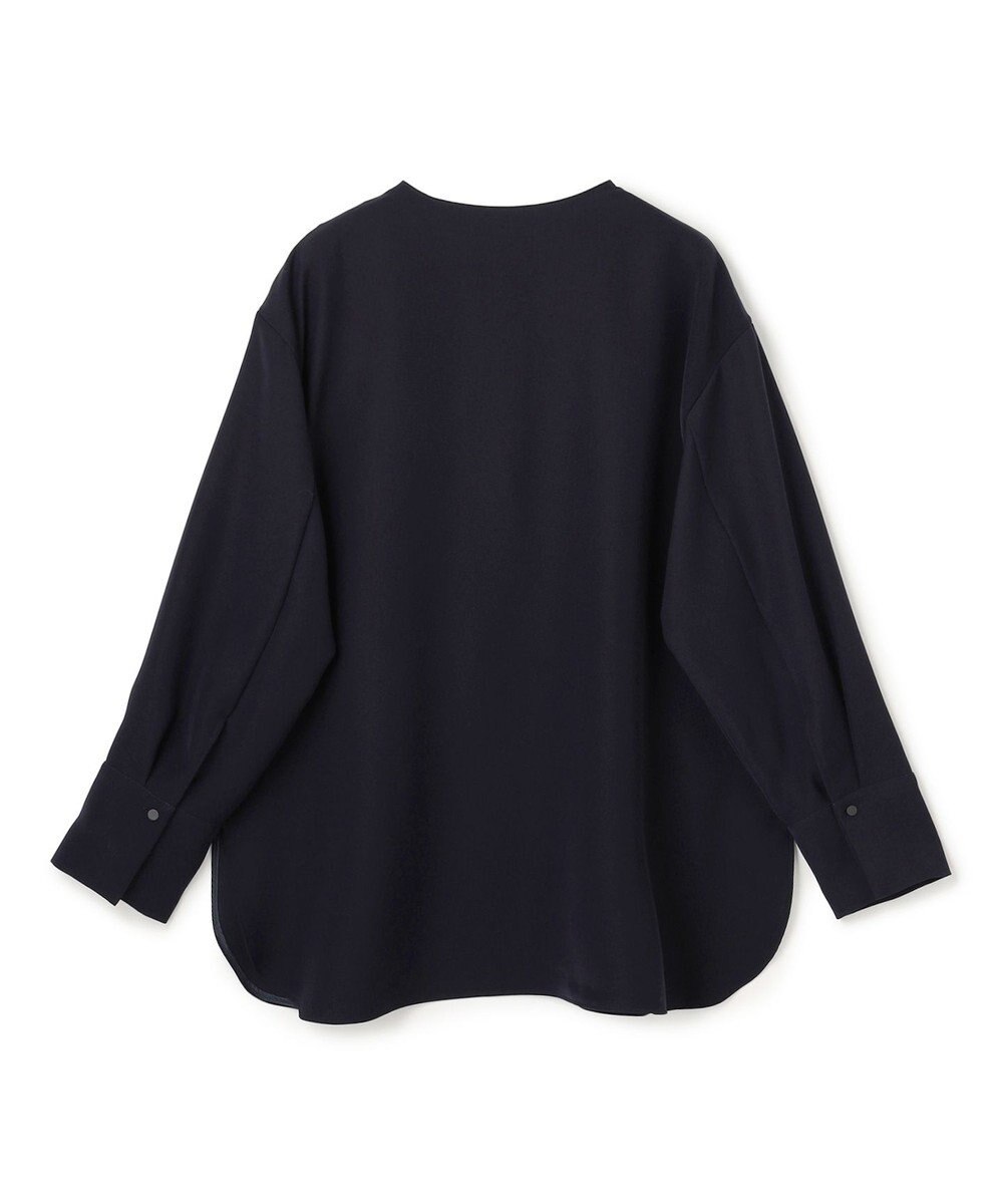 UNFILO 【セットアップ着用可/セレモニー】ドライダブルクロス スキッパーブラウス 