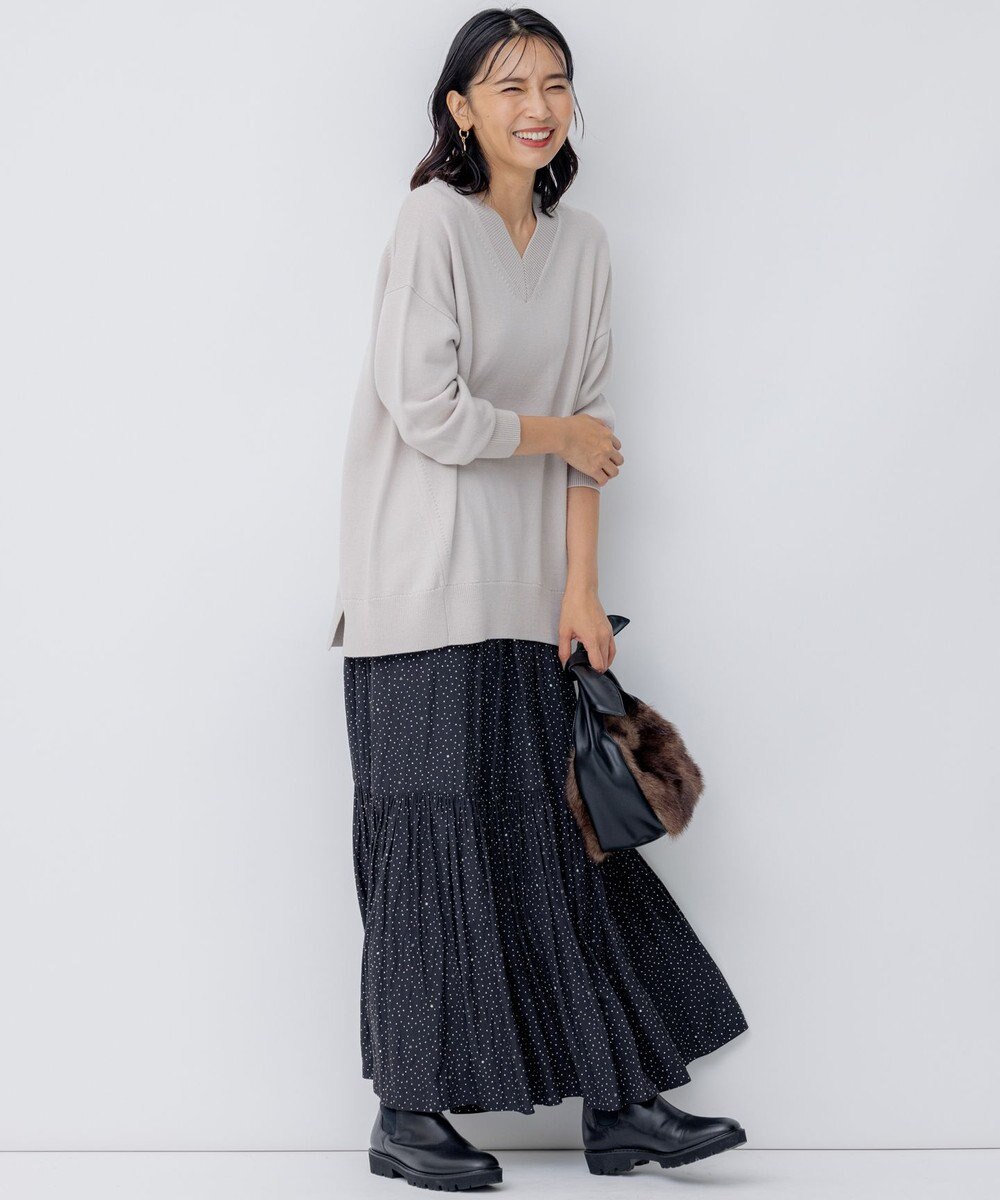 23区 フェイクファー2WAY ショルダー バッグ 