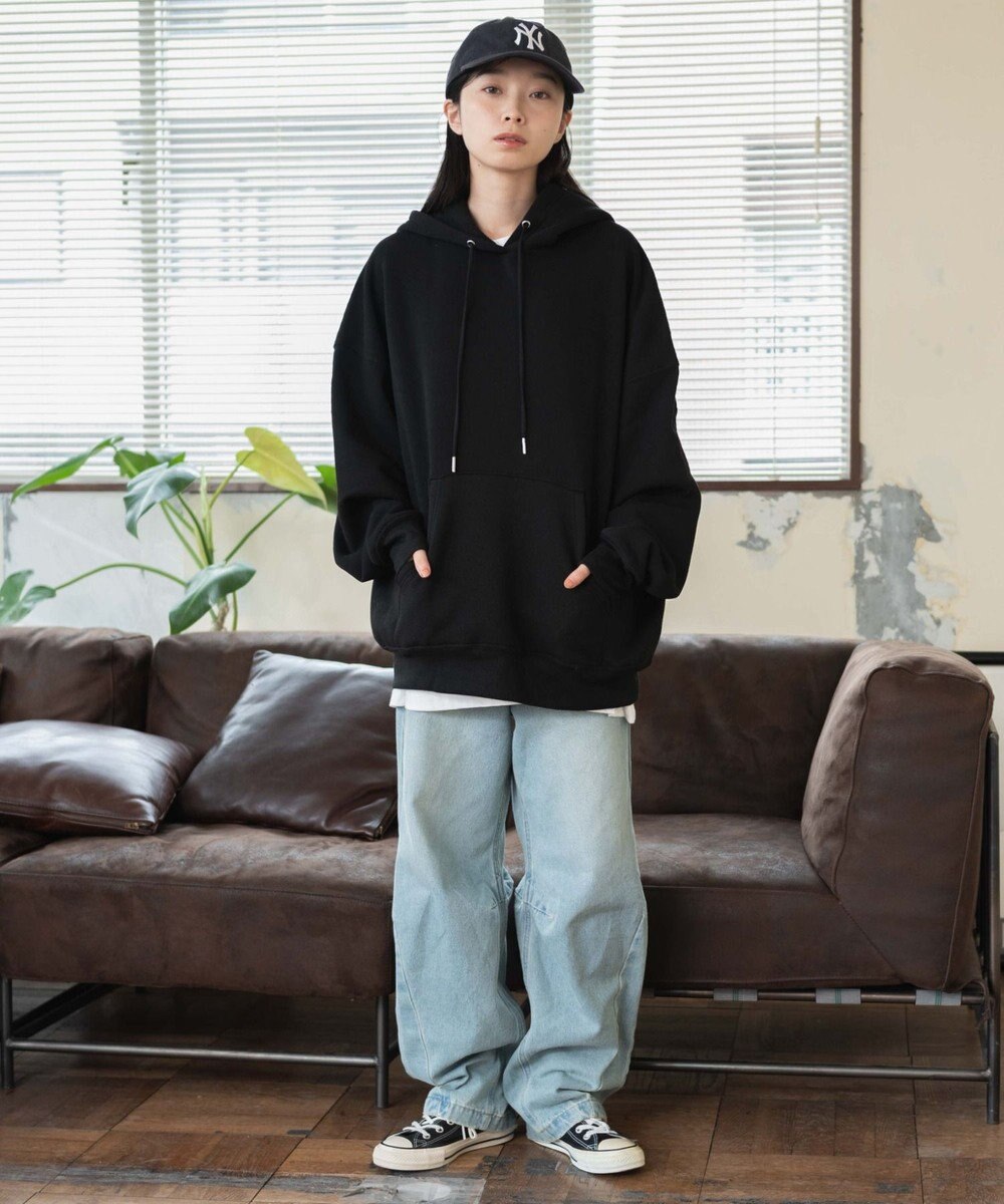 WEGO 【ユニセックス着用ITEM/MLXLサイズ展開/新色追加/裏起毛】スウェットプルパーカー 