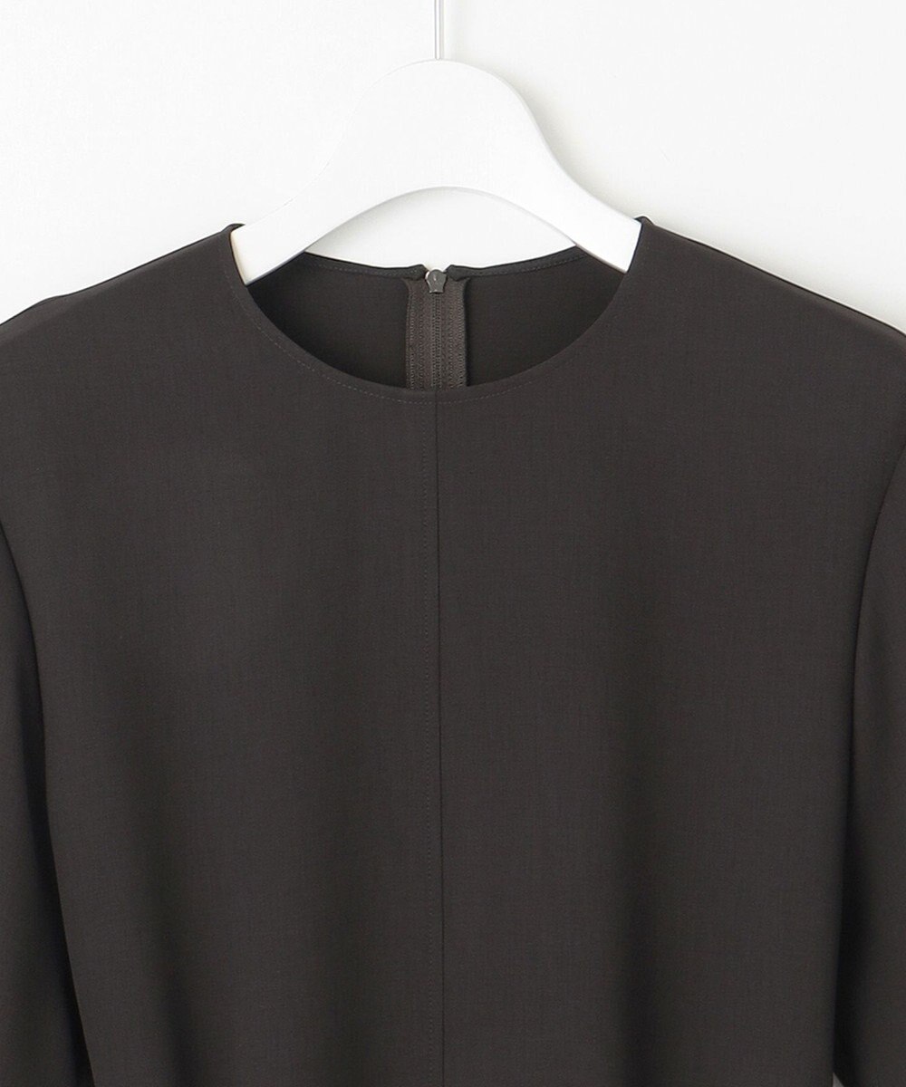 23区 【撥水加工/洗える】キューティクルストレッチツイル イレギュラーヘム ワンピース 