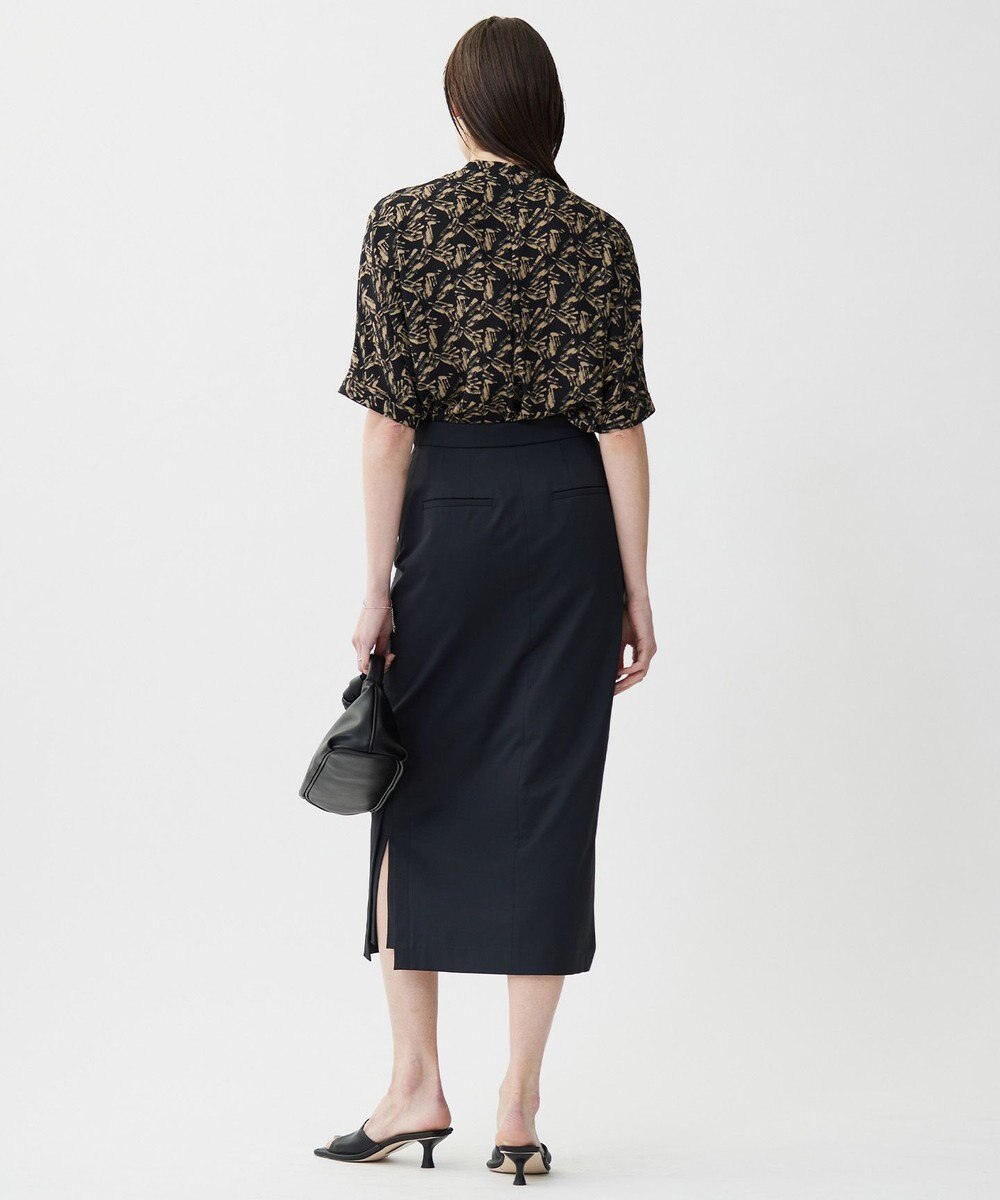 ICB 【洗える】シェルタリングドライサテン タイトスカート 