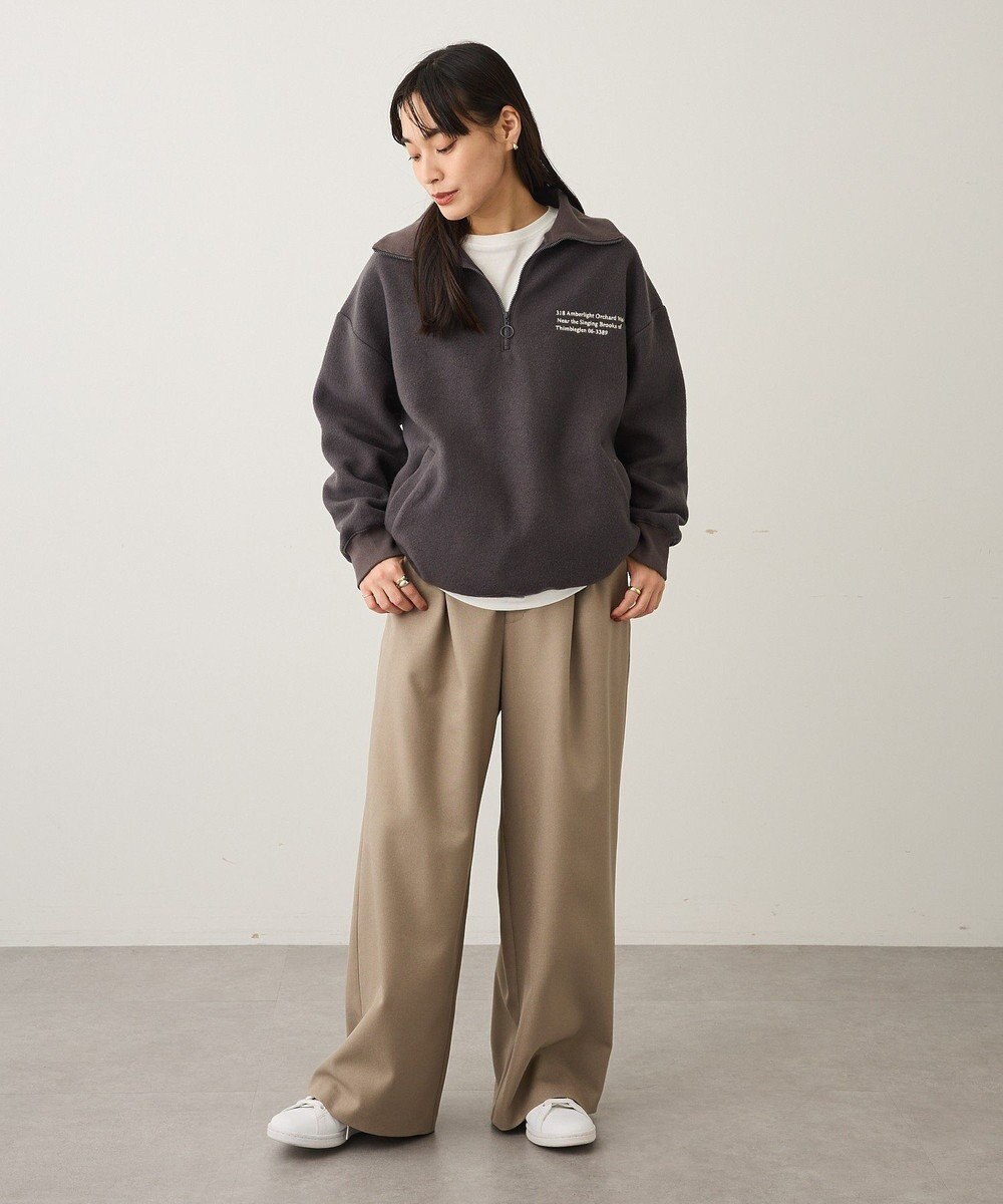 CRAFT STANDARD BOUTIQUE 起毛ハーフジッププルオーバー 