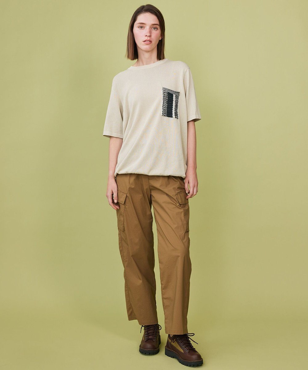 JOSEPH ABBOUD MOUNTAIN 【エコ素材・軽量・通気性・速乾性】ペーパーヤーンニット Ｔシャツ 