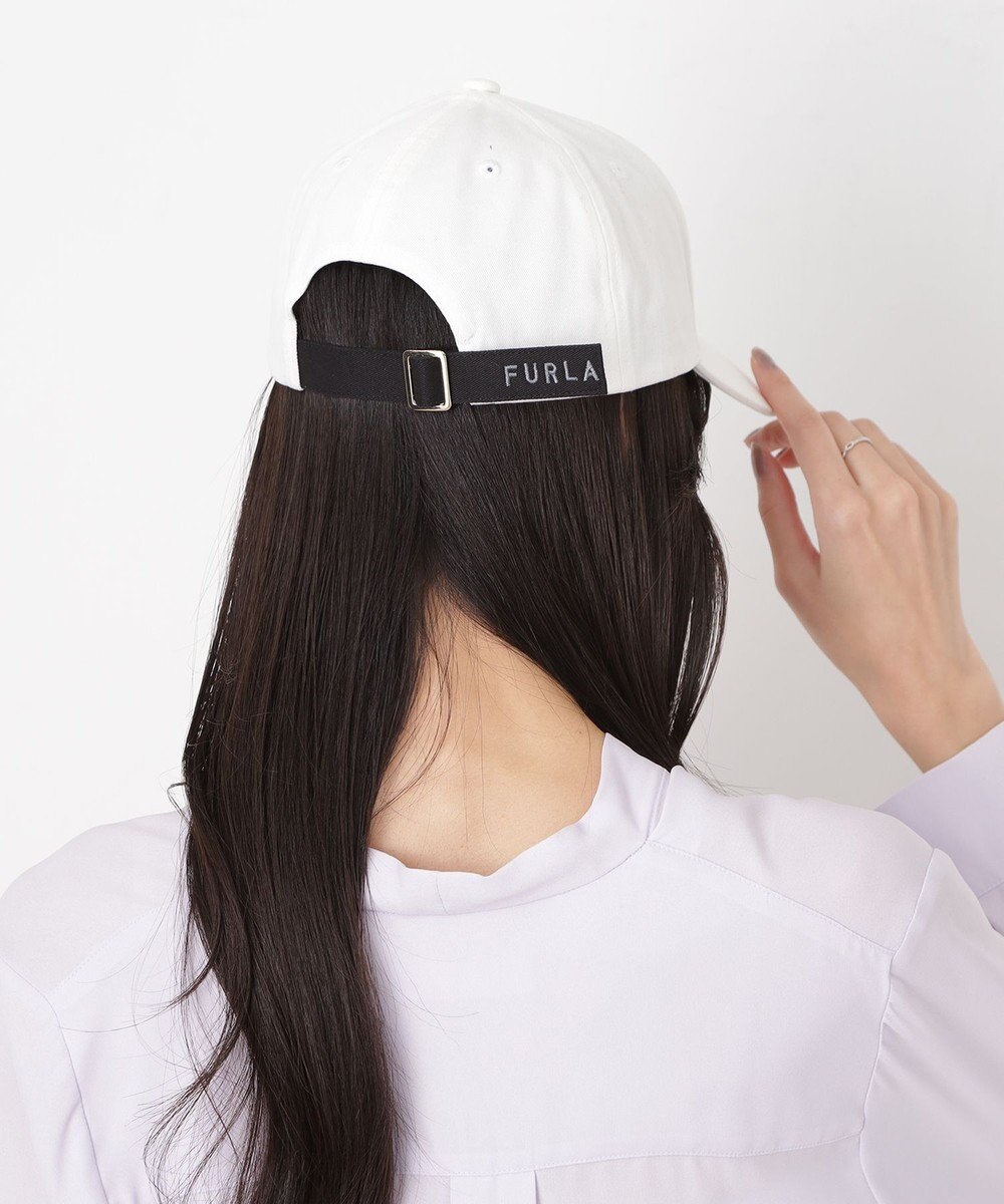 MOONBAT FURLA(フルラ) ロゴ刺繍キャップ UV対策/手洗い可能/抗菌防臭加工 