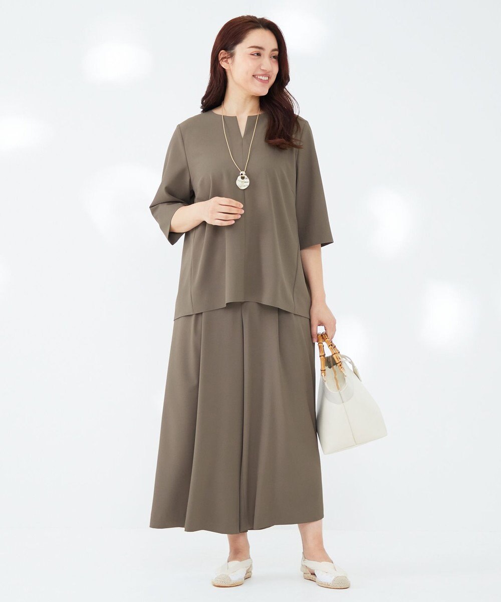 23区 L 【Lサイズ限定】ハイストレッチツイル パンツ 