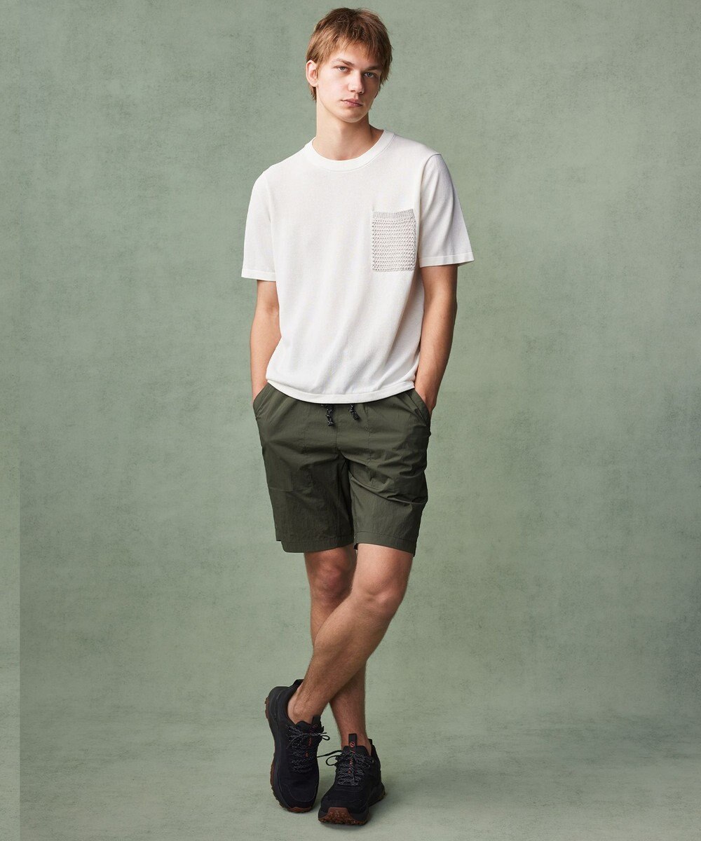 JOSEPH ABBOUD MOUNTAIN 【エコ素材・軽量・通気性・速乾性】ペーパーヤーンニット Ｔシャツ 