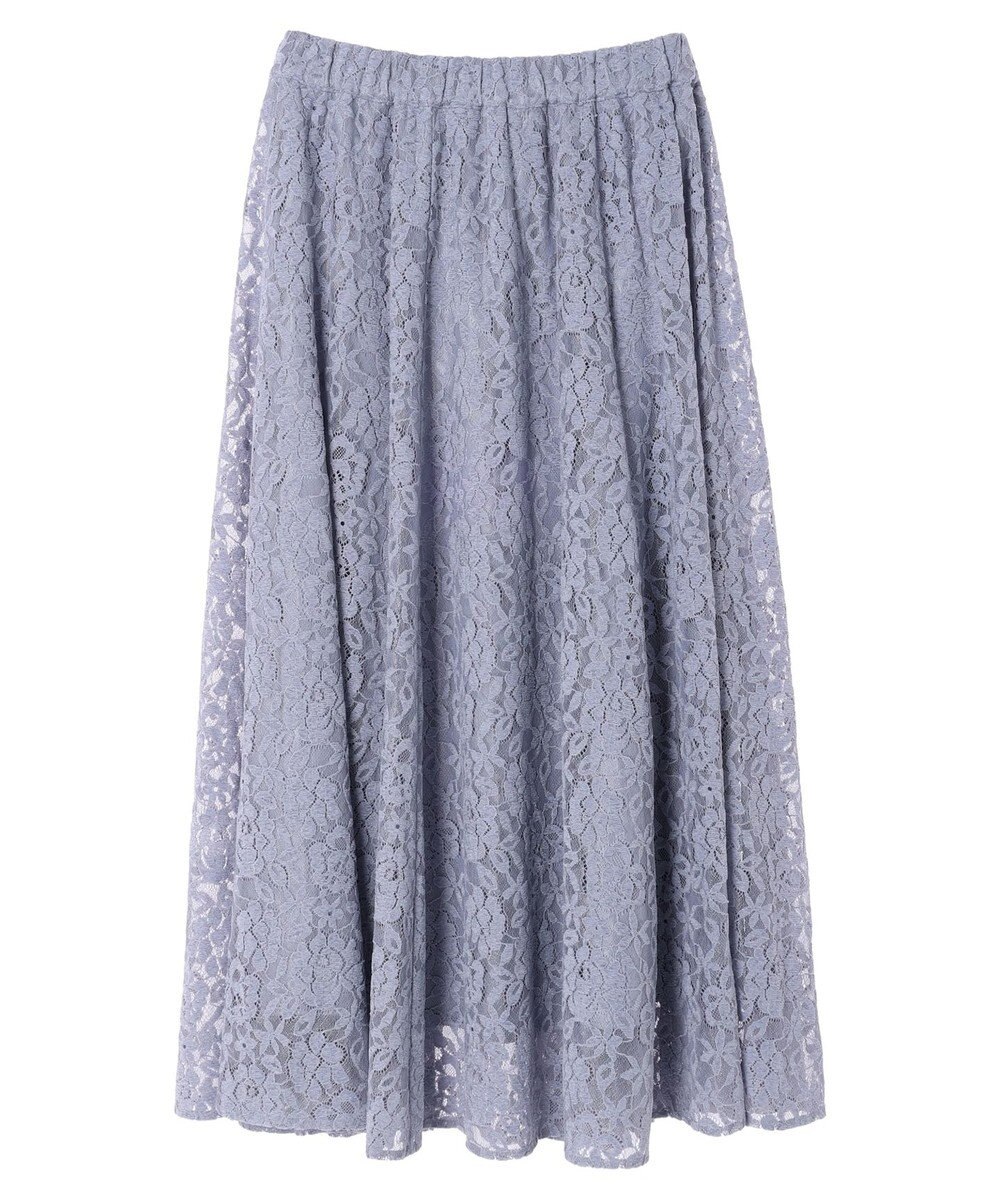 earth music&ecology 起毛レースフレアスカート 