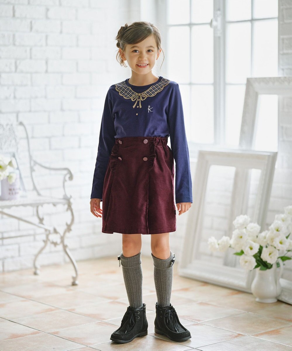 組曲 KIDS 【150-160㎝】コーデュロイ キュロット 