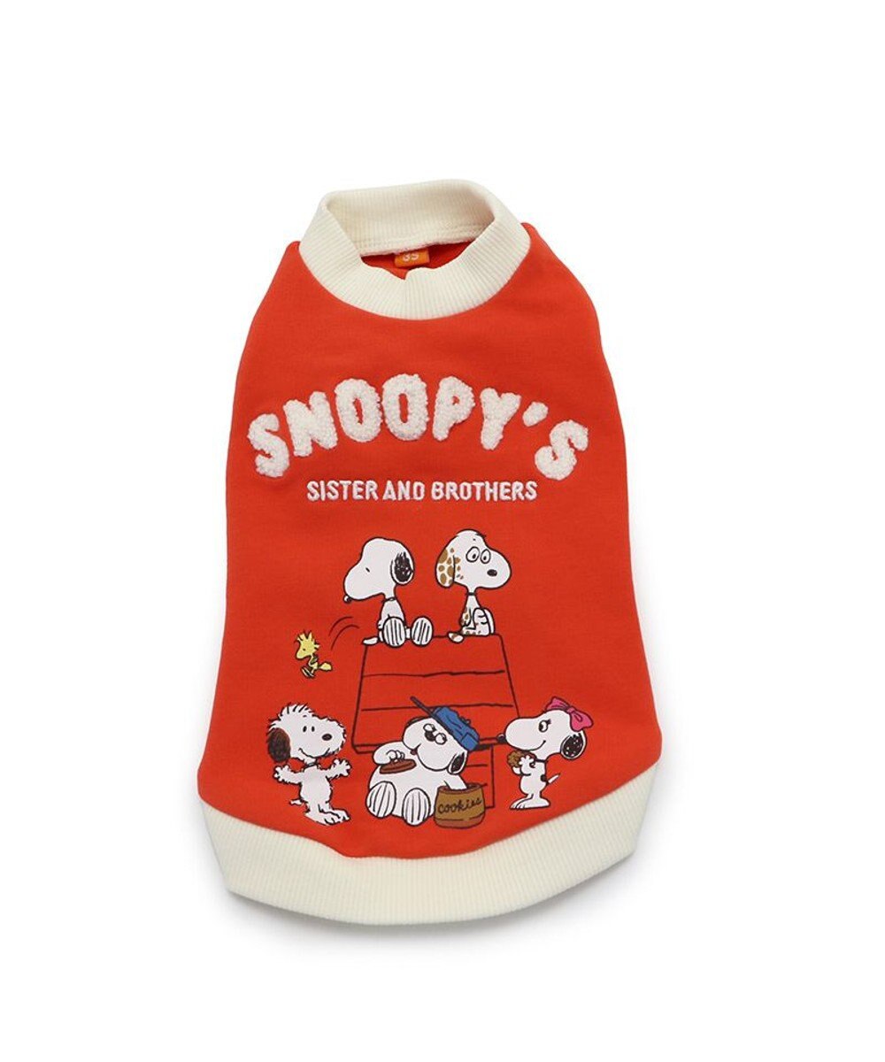PET PARADISE スヌーピー 兄弟集合柄トレーナー 赤【小型犬】 
