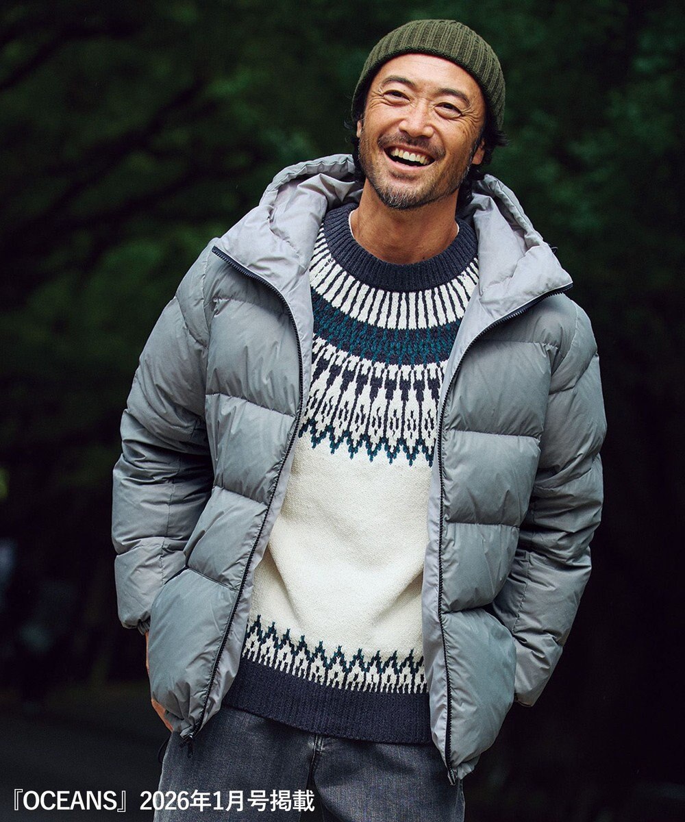 UNFILO MENS ライトモール ノルディックニット 