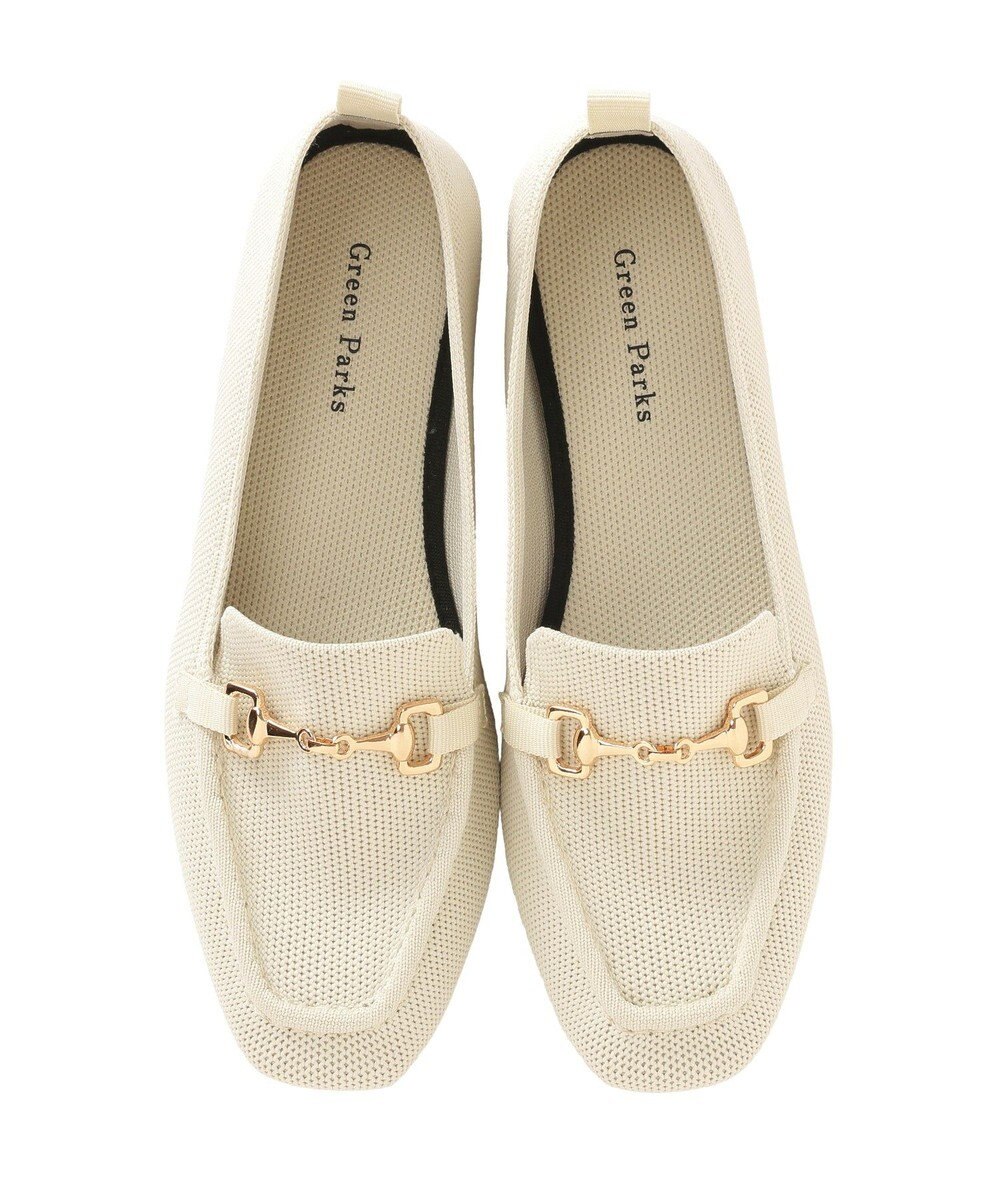 Green Parks 洗えるニットローファー 