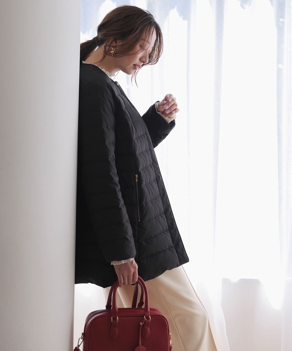 ANY SIS S 【2WAY】ノーカラーミドル ダウン 