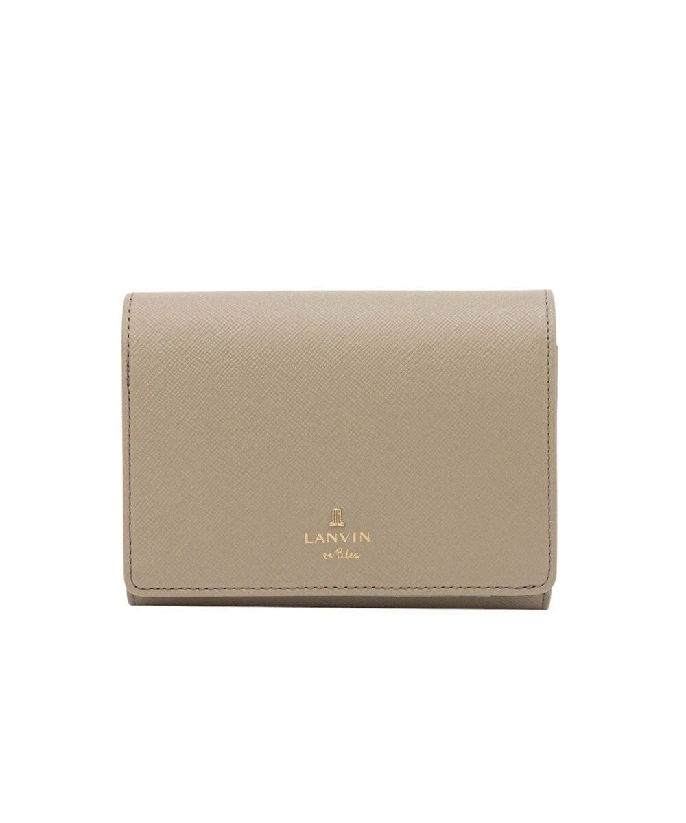 LANVIN en Bleu リュクサンブールカラー 二つ折り被せ財布 