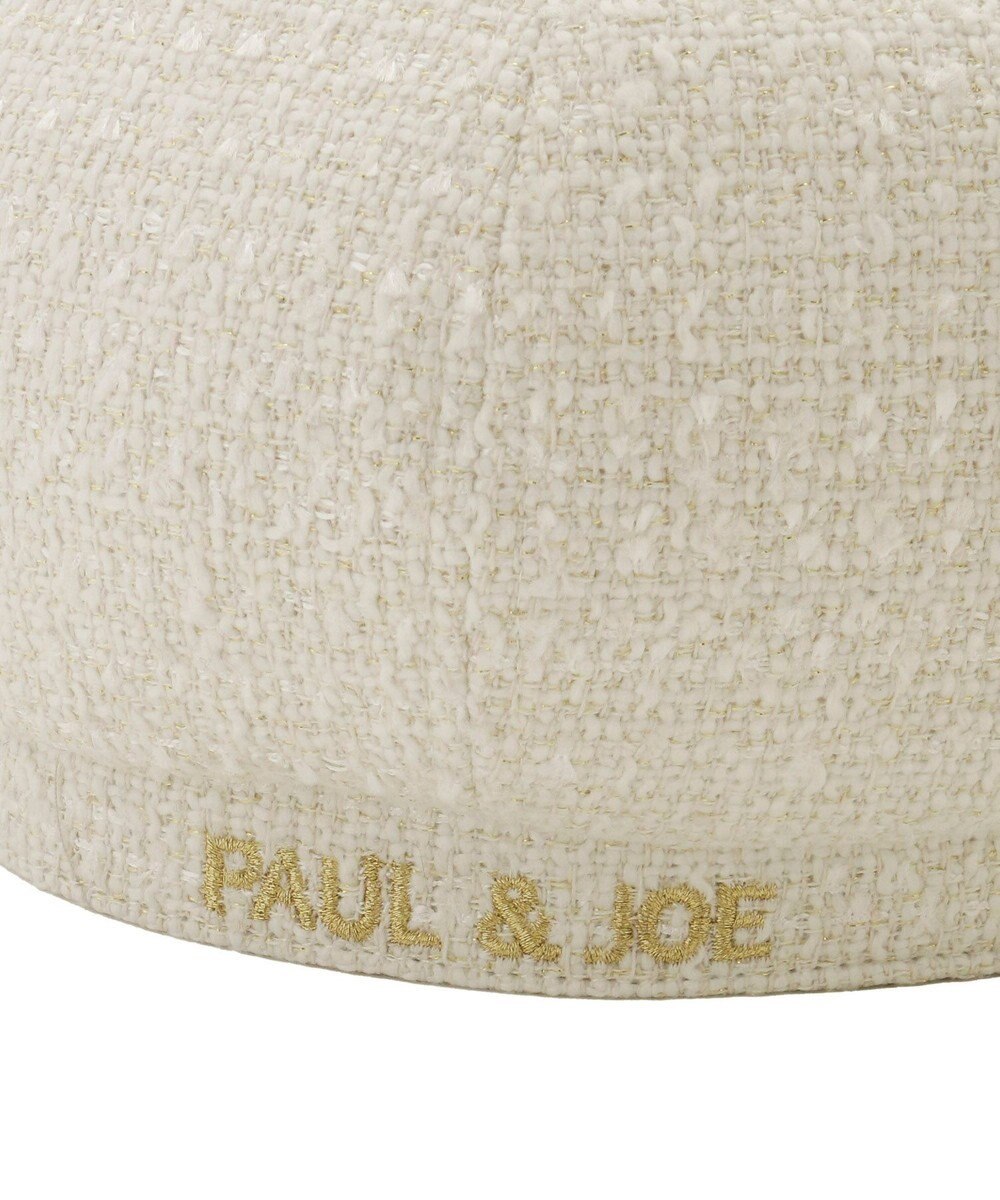 MOONBAT PAUL & JOE ACCESSOIRES ロゴ刺繍ツイードベレー 