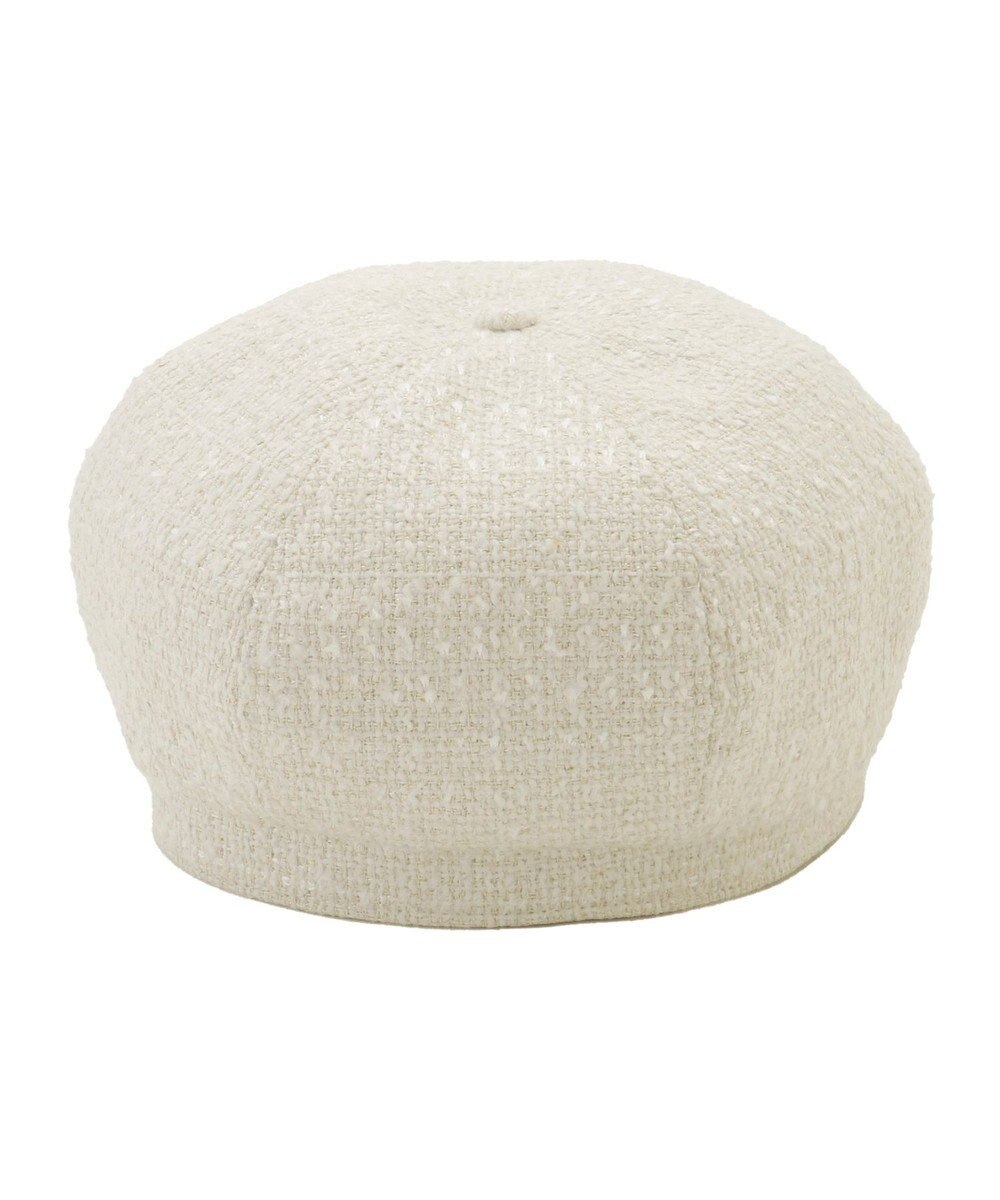 MOONBAT PAUL & JOE ACCESSOIRES ロゴ刺繍ツイードベレー 