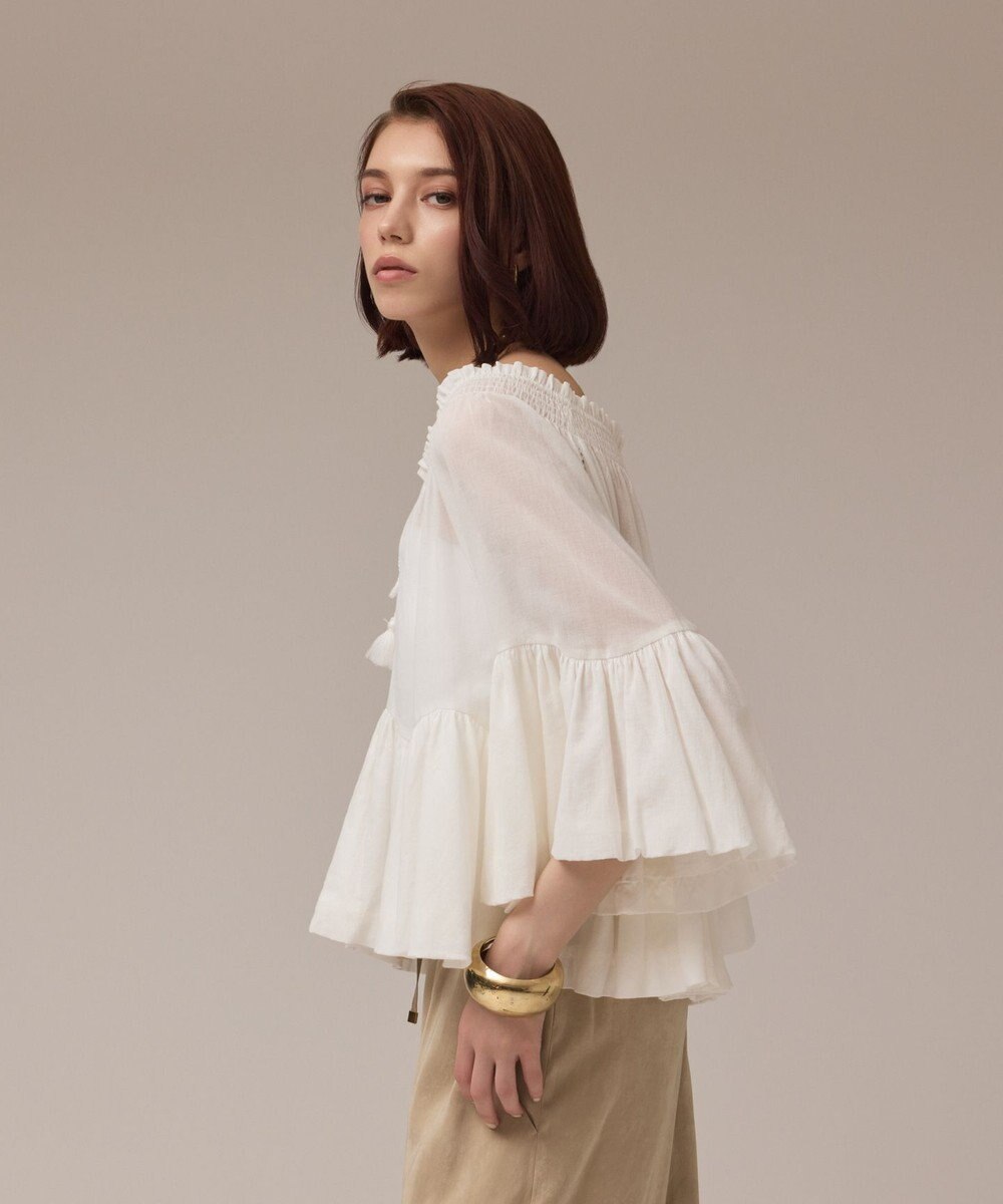 GRACE CONTINENTAL バルーンカフタントップ 