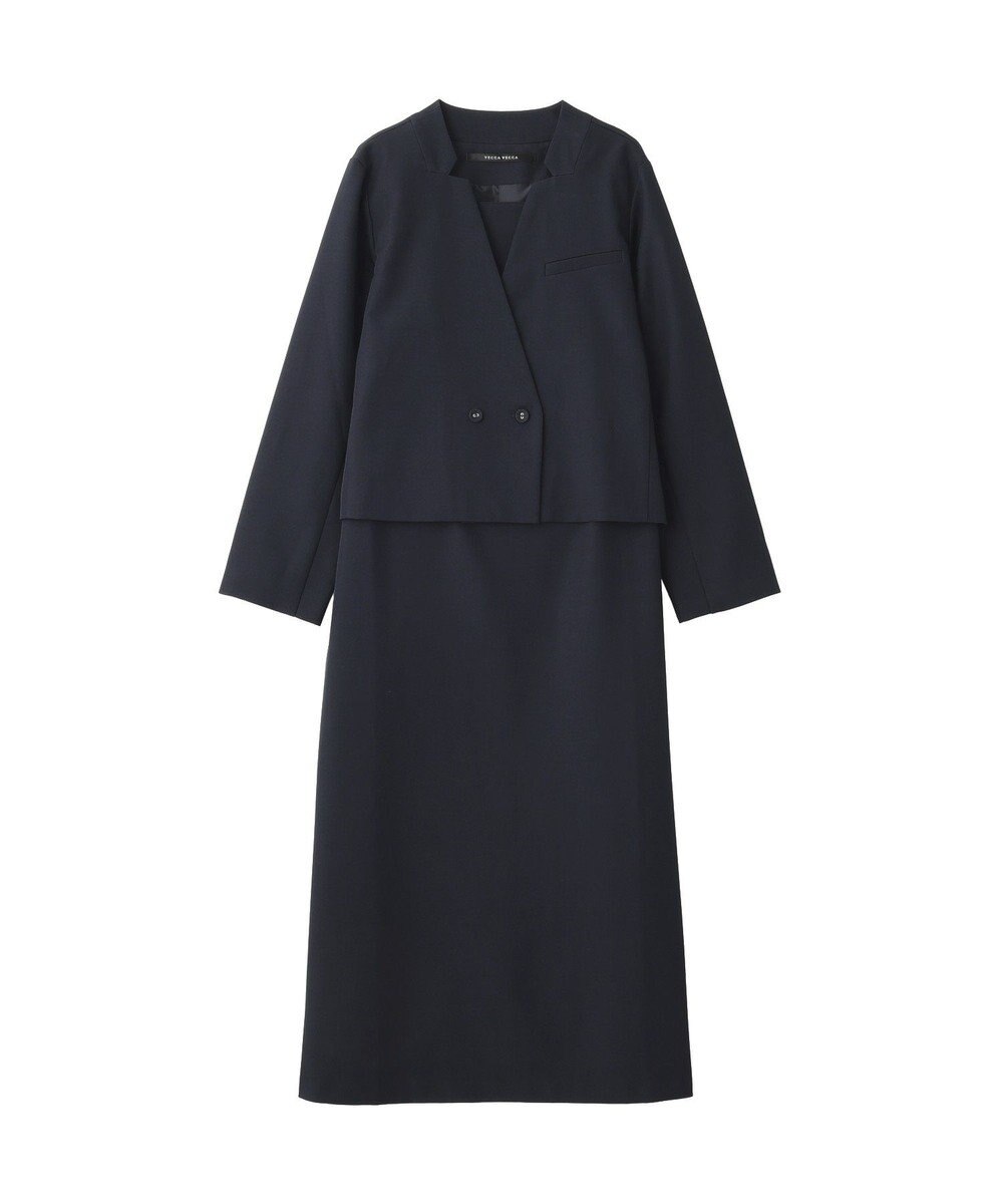 YECCA VECCA 【2点SET】ショートジャケットセットキャミワンピース 