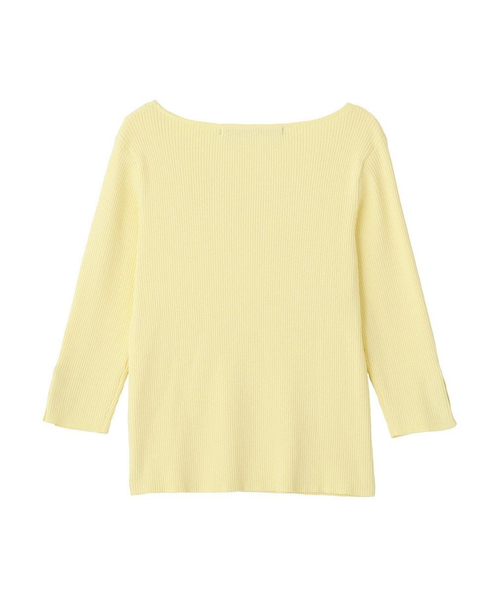 YECCA VECCA 袖釦7分袖リブニット 