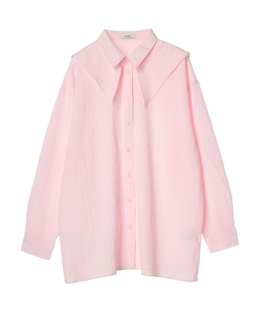 earth music&ecology ダブルカラーシャツ 