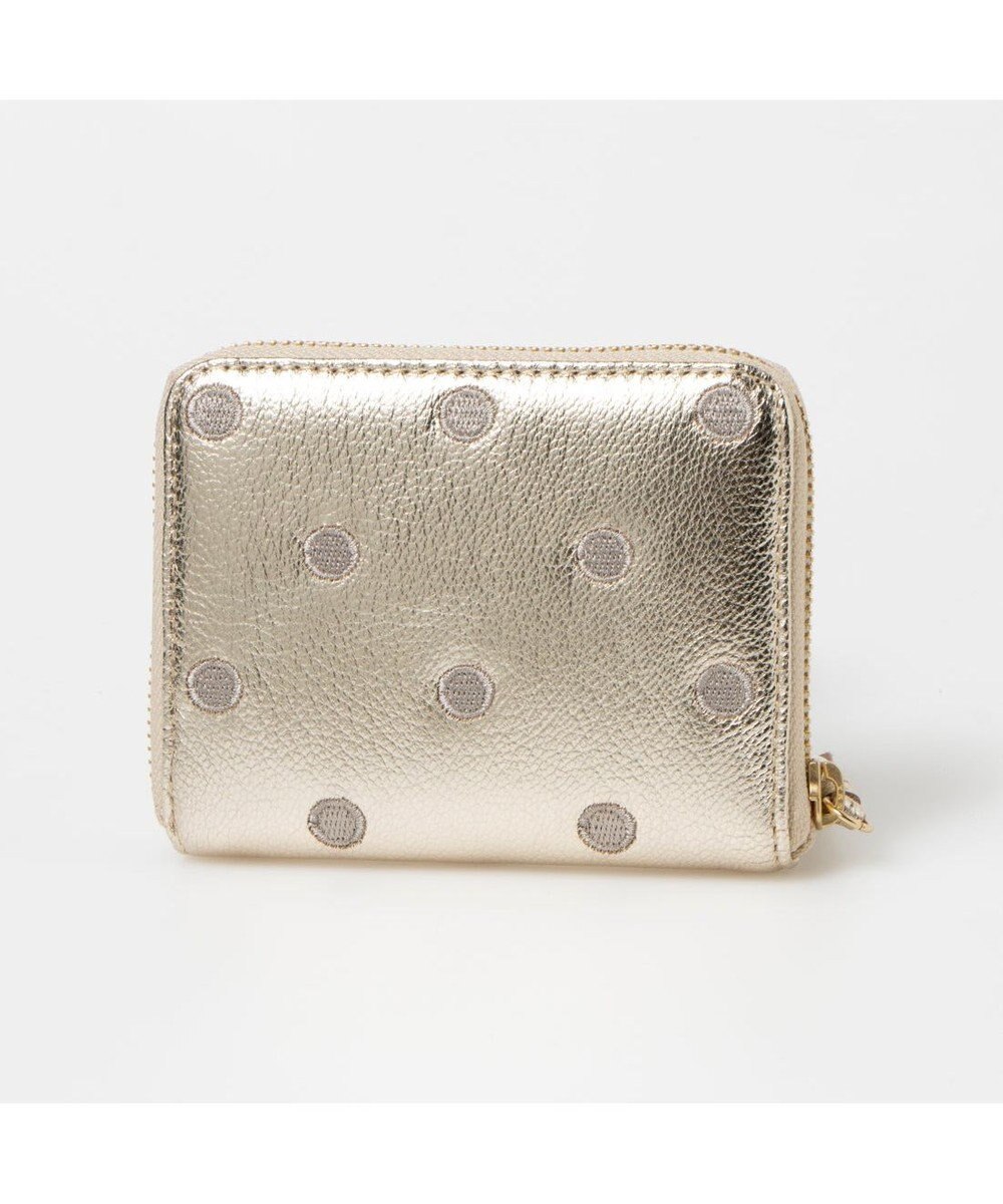 UNBILLION ペルケ perche / ドット刺繍ラウンドパームフィットウォレット 