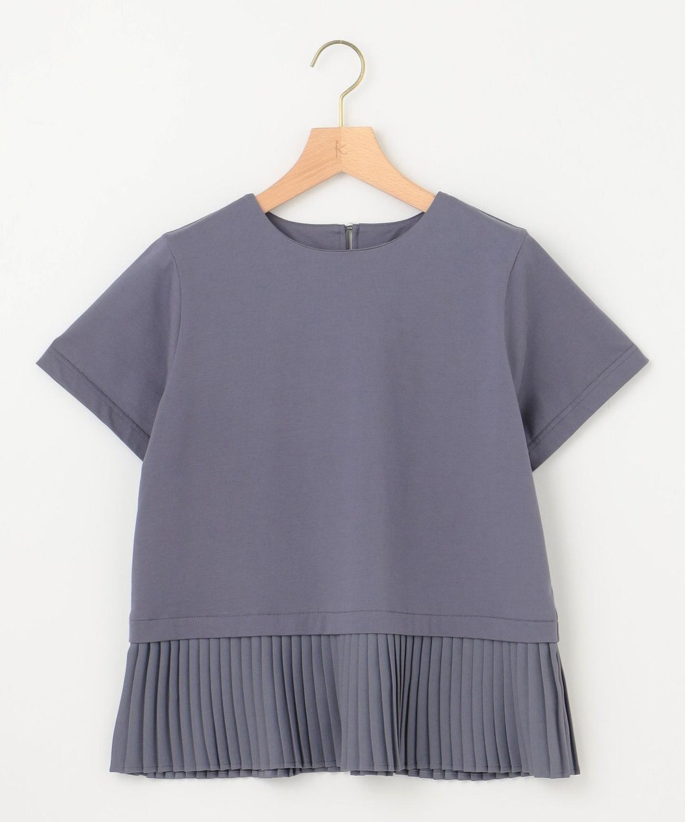 組曲 L クールプレーティング天竺プリーツ カットソー 