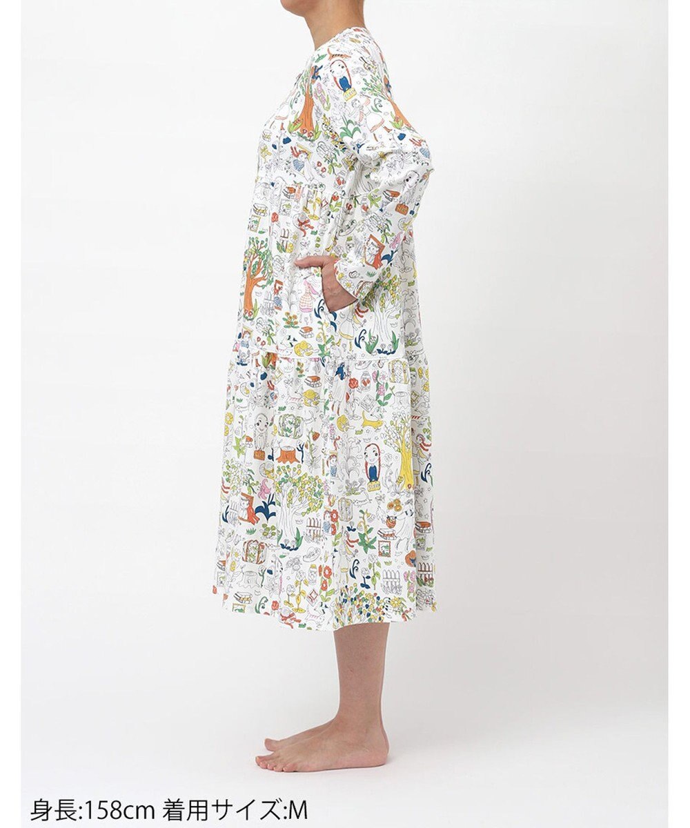 tsumori chisato SLEEP ツモリチサト ルームウエア ワンピース 長袖 綿100%(本体) ロング丈(ふくらはぎ付近) UNX533 /ワコール 