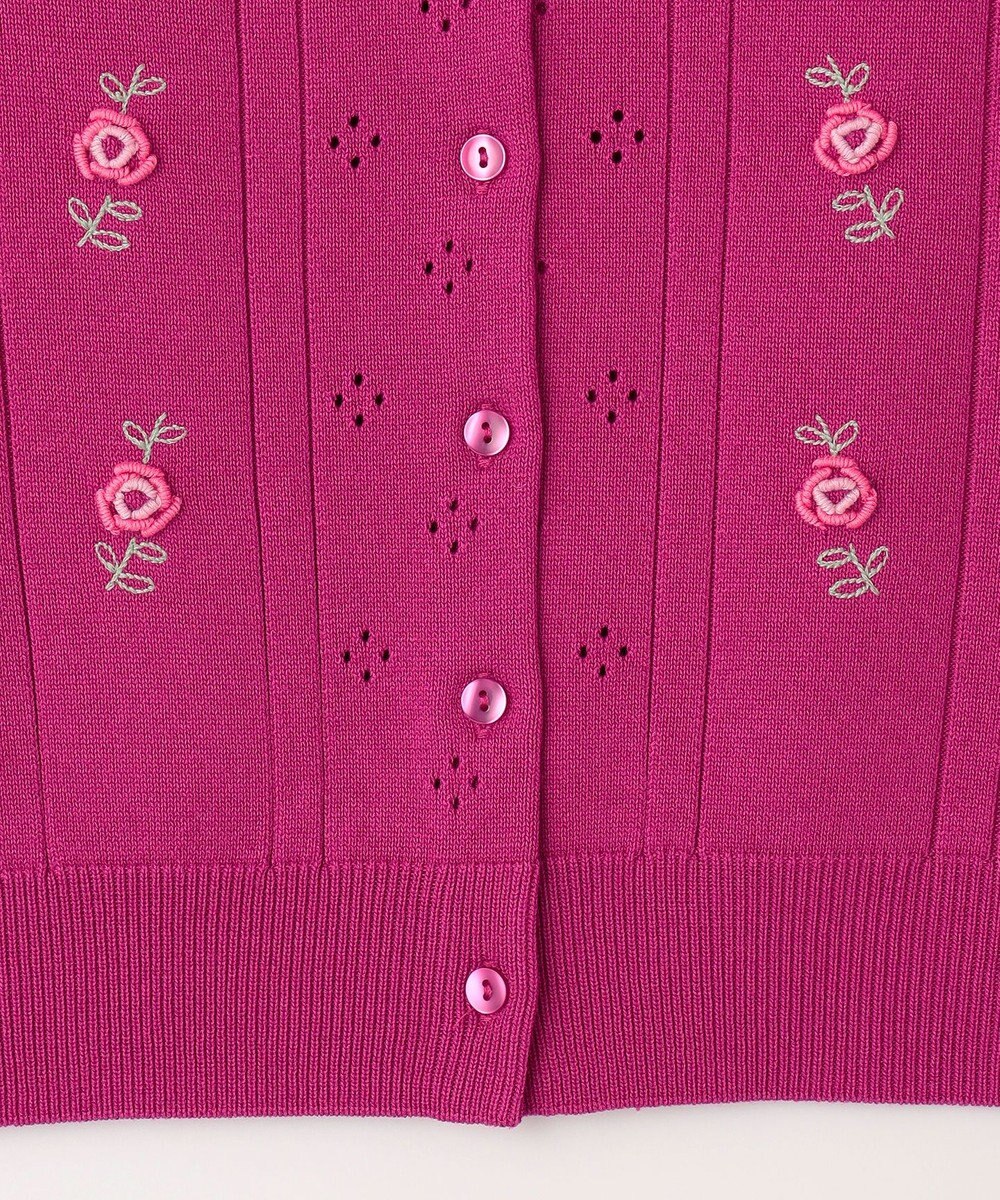 TOCCA 【洗える！】TINY ROSE KNIT カーディガン 
