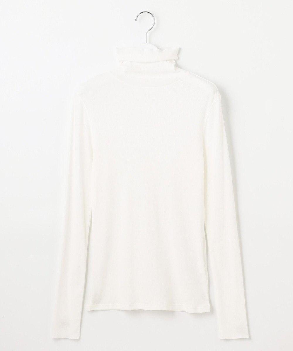 23区 【SLOW/一部店舗限定】新色追加！シアーリブロンTEE タートルネック カットソー 