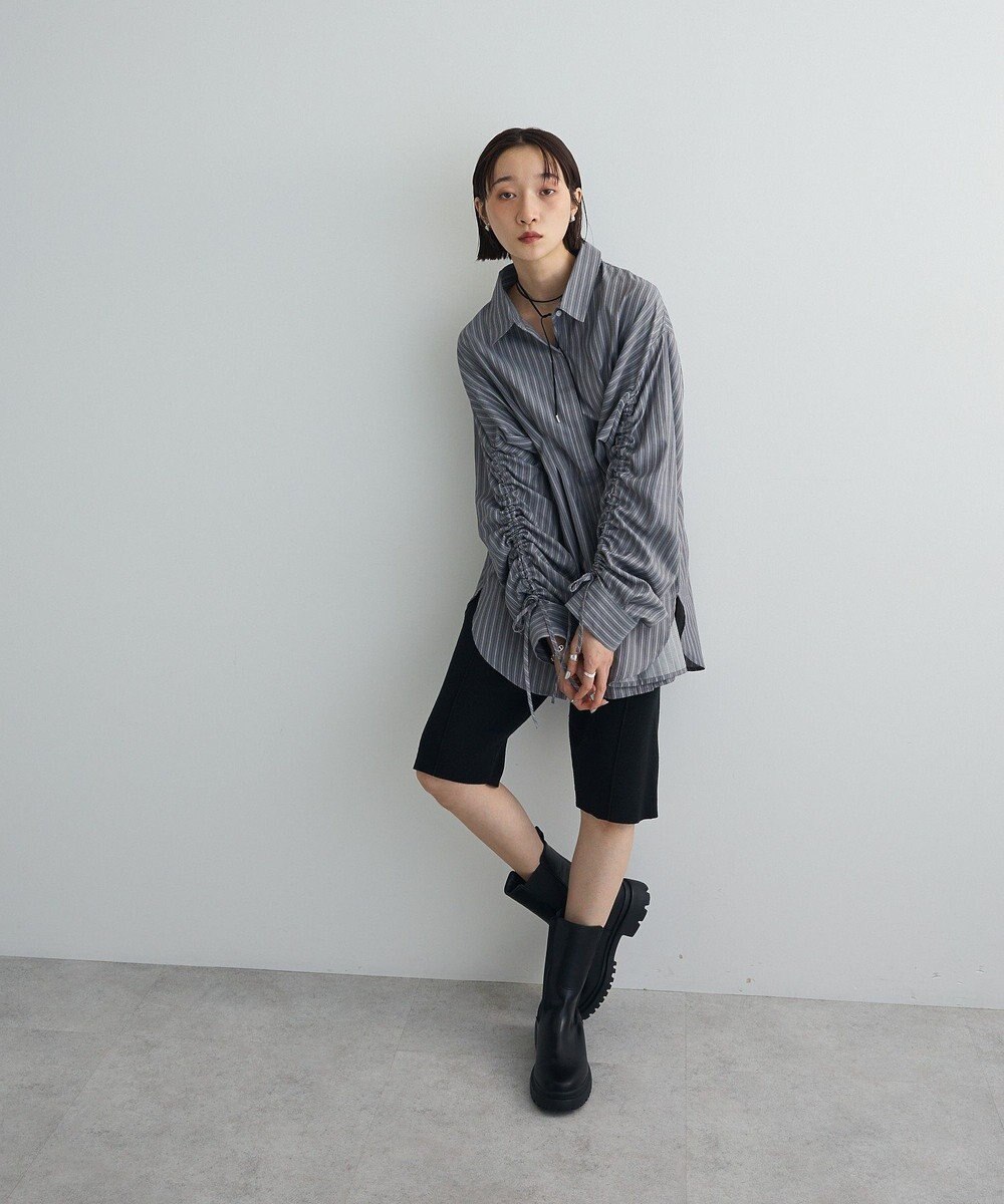 Green Parks ドロストシャーリングウエストタックシャツ 