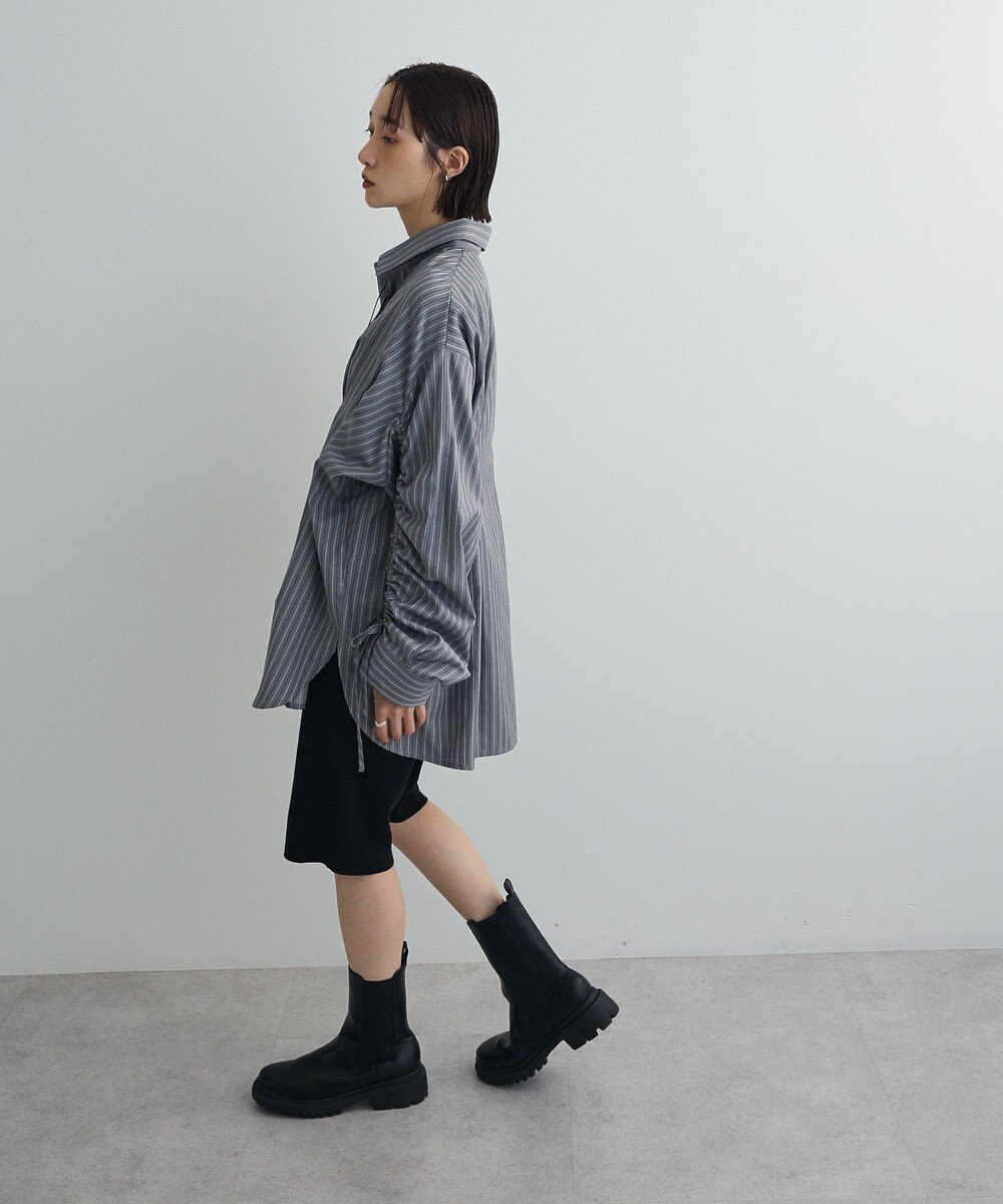 Green Parks ドロストシャーリングウエストタックシャツ 