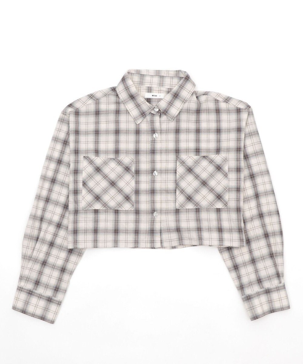 WEGO チェックショートシャツ 