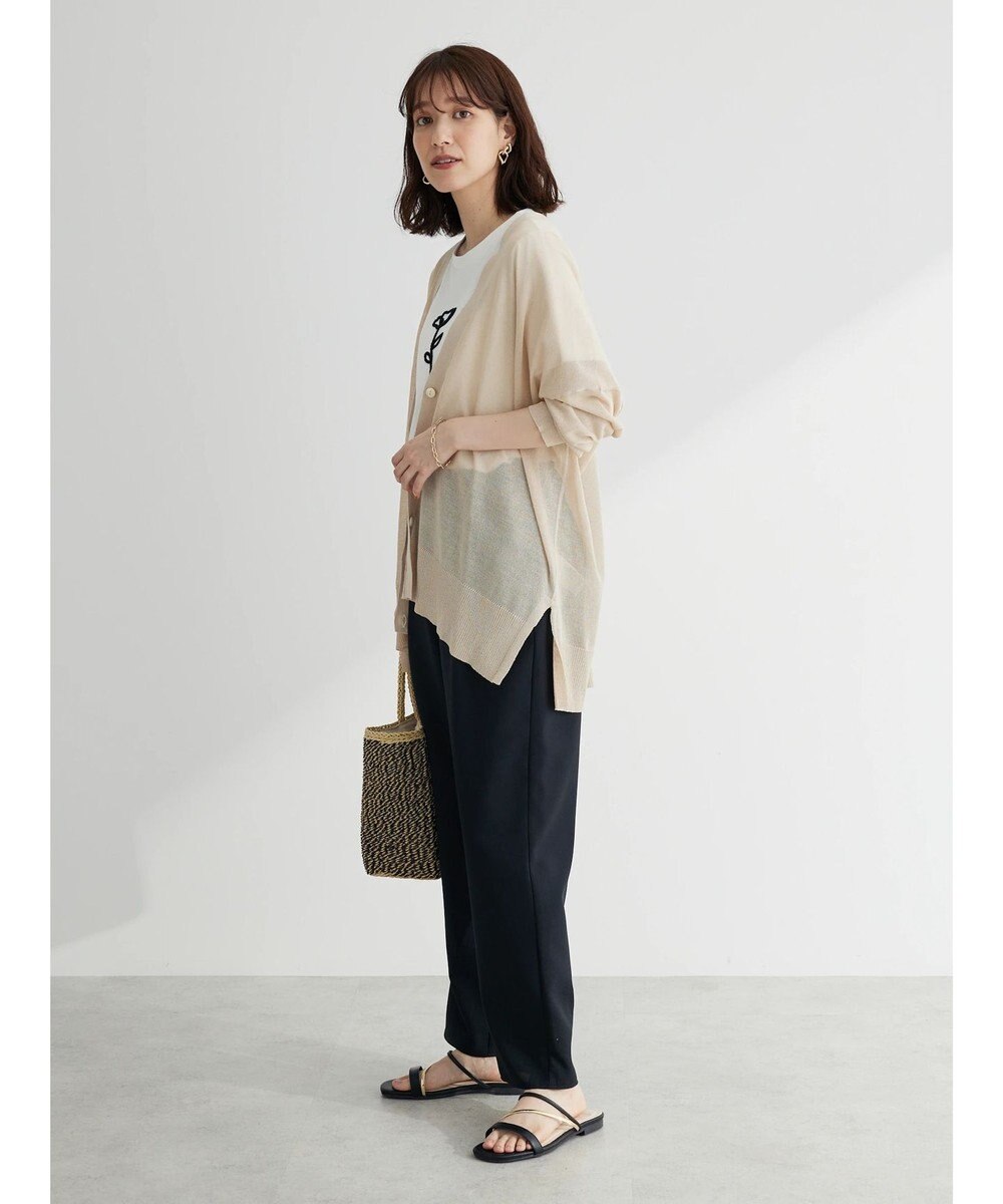 Green Parks 接触冷感シアーニットカーディガン 