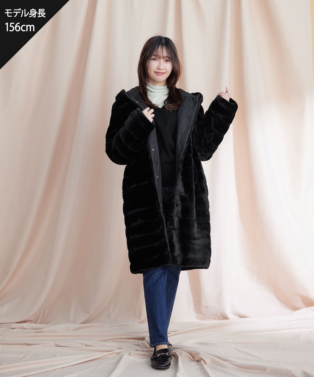 Tiaclasse 【2WAY】エコファーキルティングリバーシブルコート 