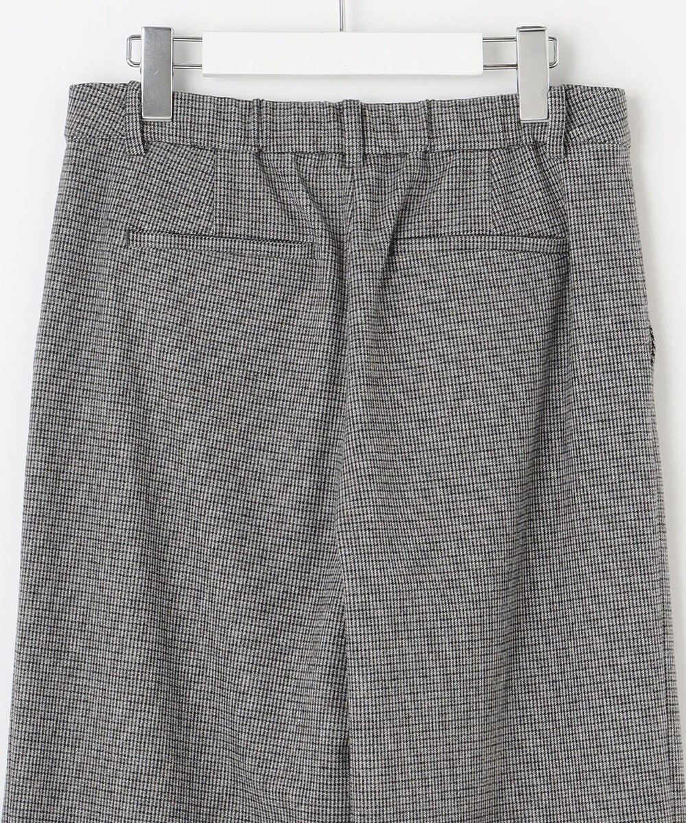 J.PRESS LADIES 【洗える】チェルビック チェック セミワイド パンツ 